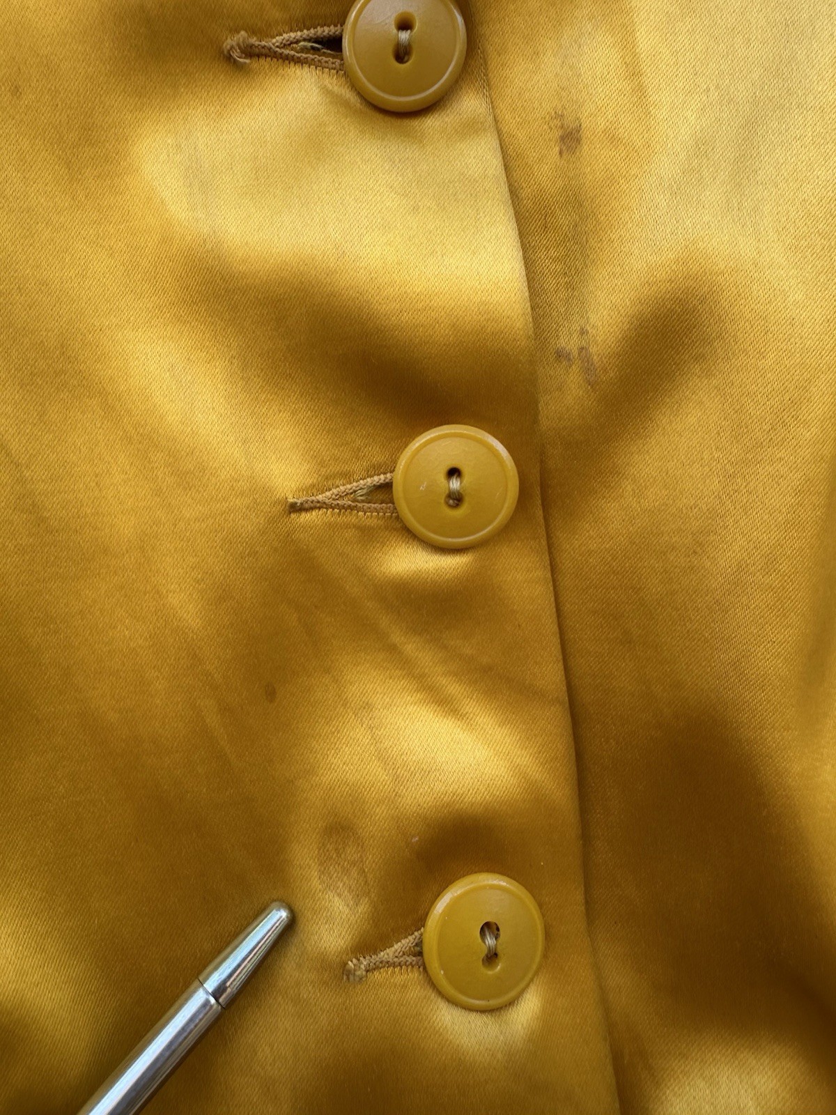 1930s Lowe & Campbell Blue Gold Satin Sportswear Set Western Ranchwear Rodeo