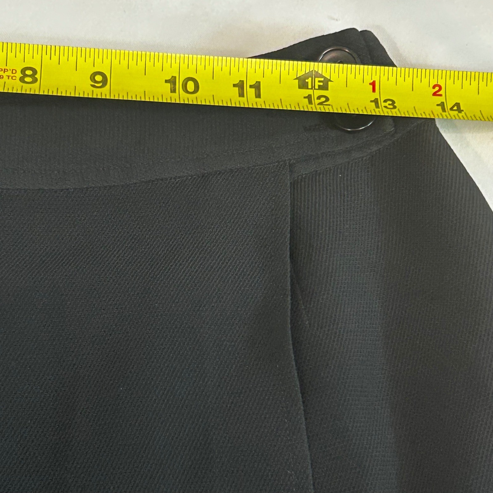 EPISODE women’s black wrap skirt 90s Y2K acetate viscose rayon 2 minimalist 2