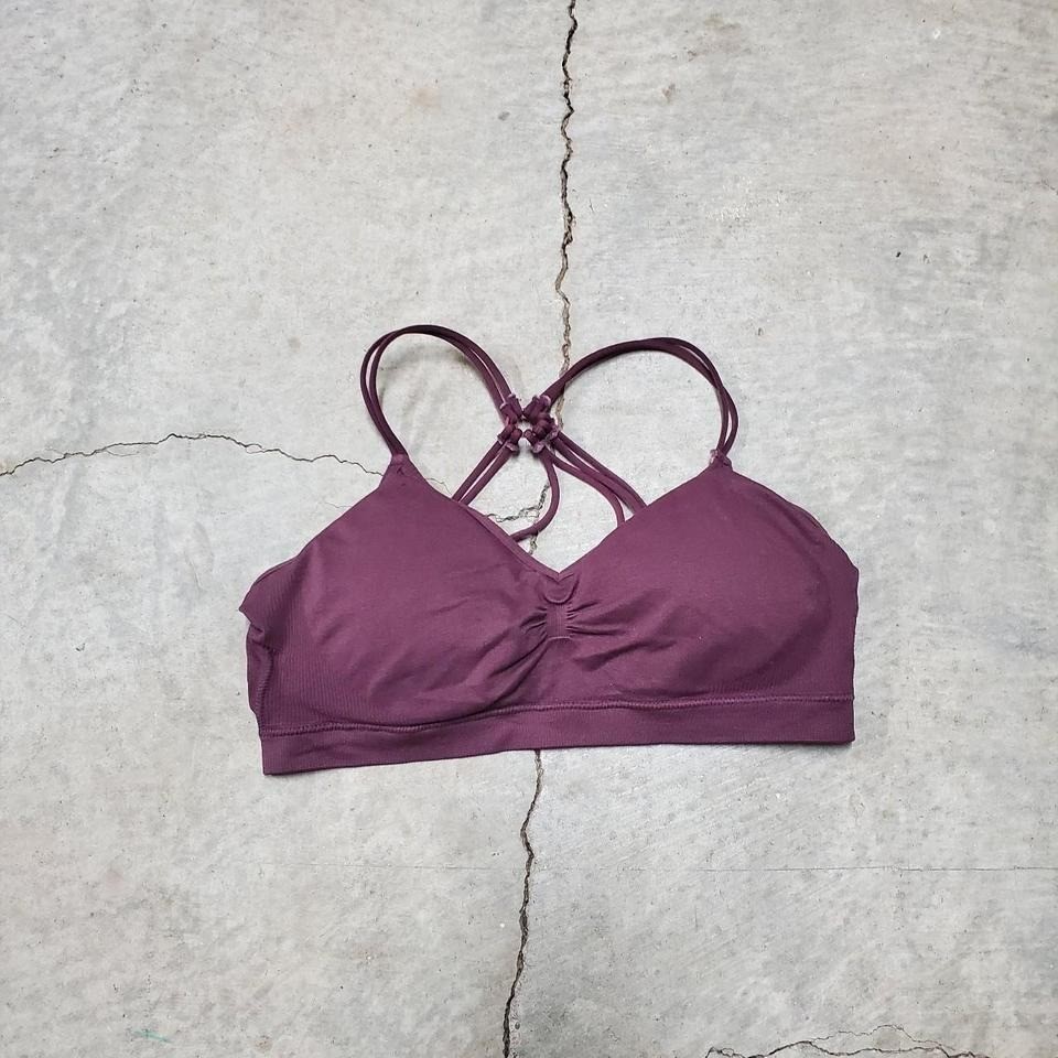 Maroon Burgundy Sports Bra Great For Running/Working Out/Everyday Use