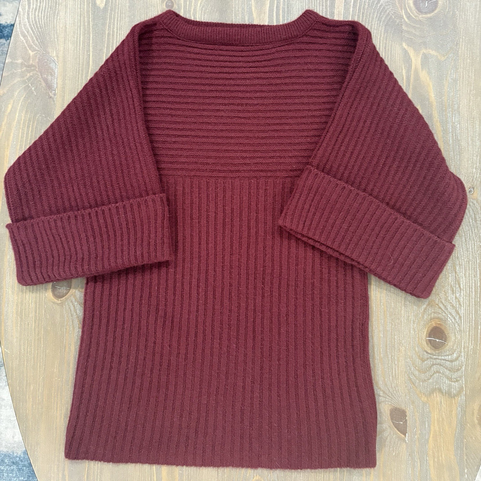 Sears JR Bazaar Vintage Sweater 70s Size Small Womens Knit Ribbed Vtg
