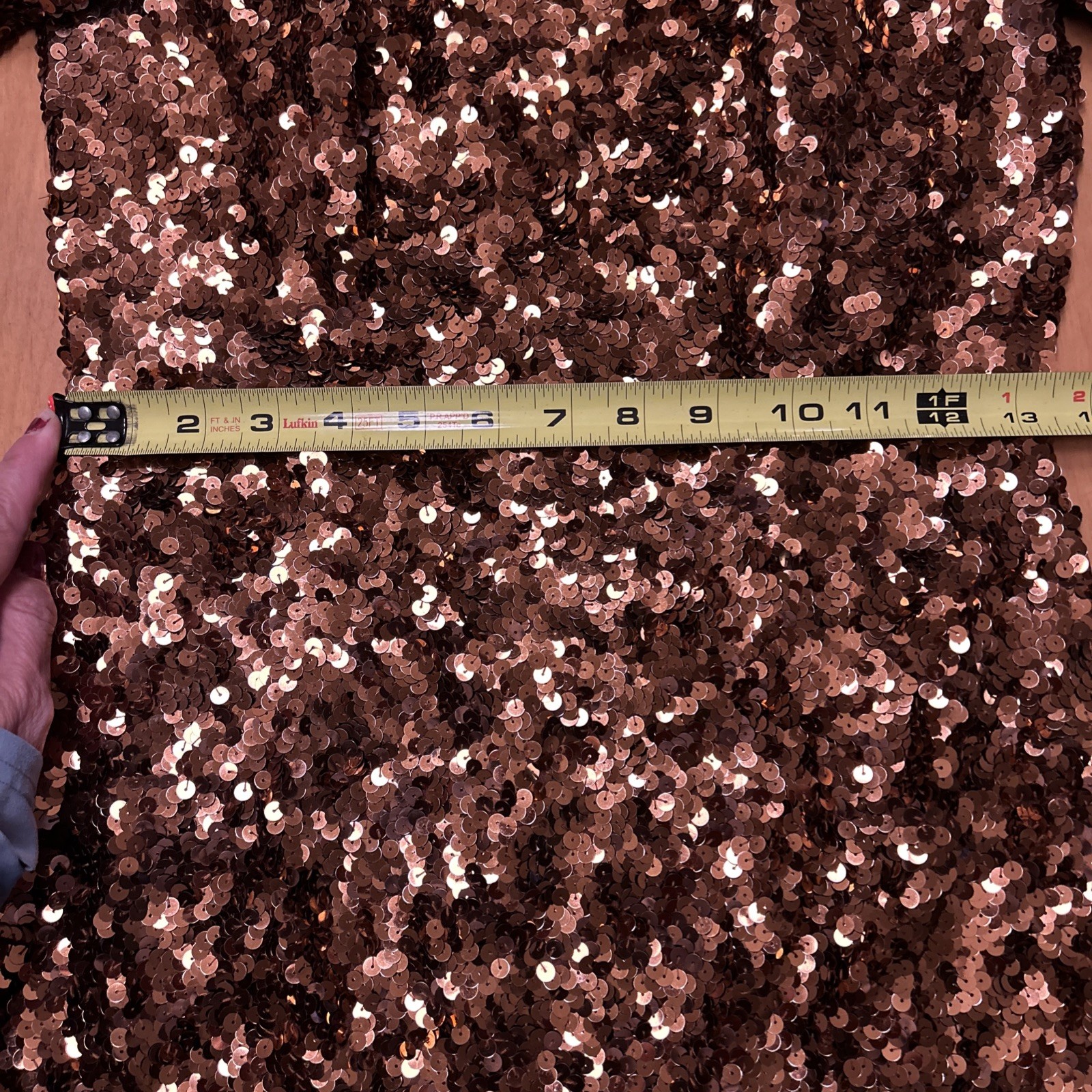 Vintage Modi for Neiman Marcus Sequined Mini Brown Dress Women’s Small