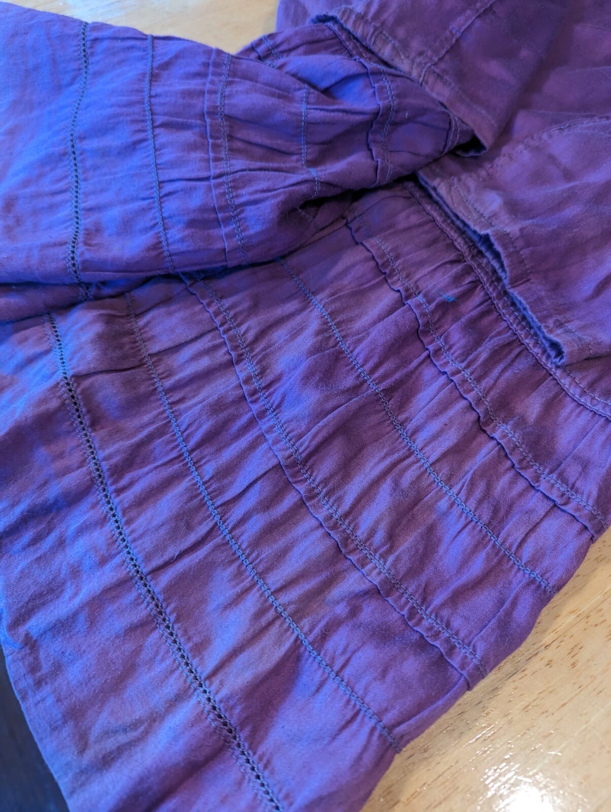 EDWARDIAN PURPLE COTTON PETTICOAT BY MONTGOMERY WARD
