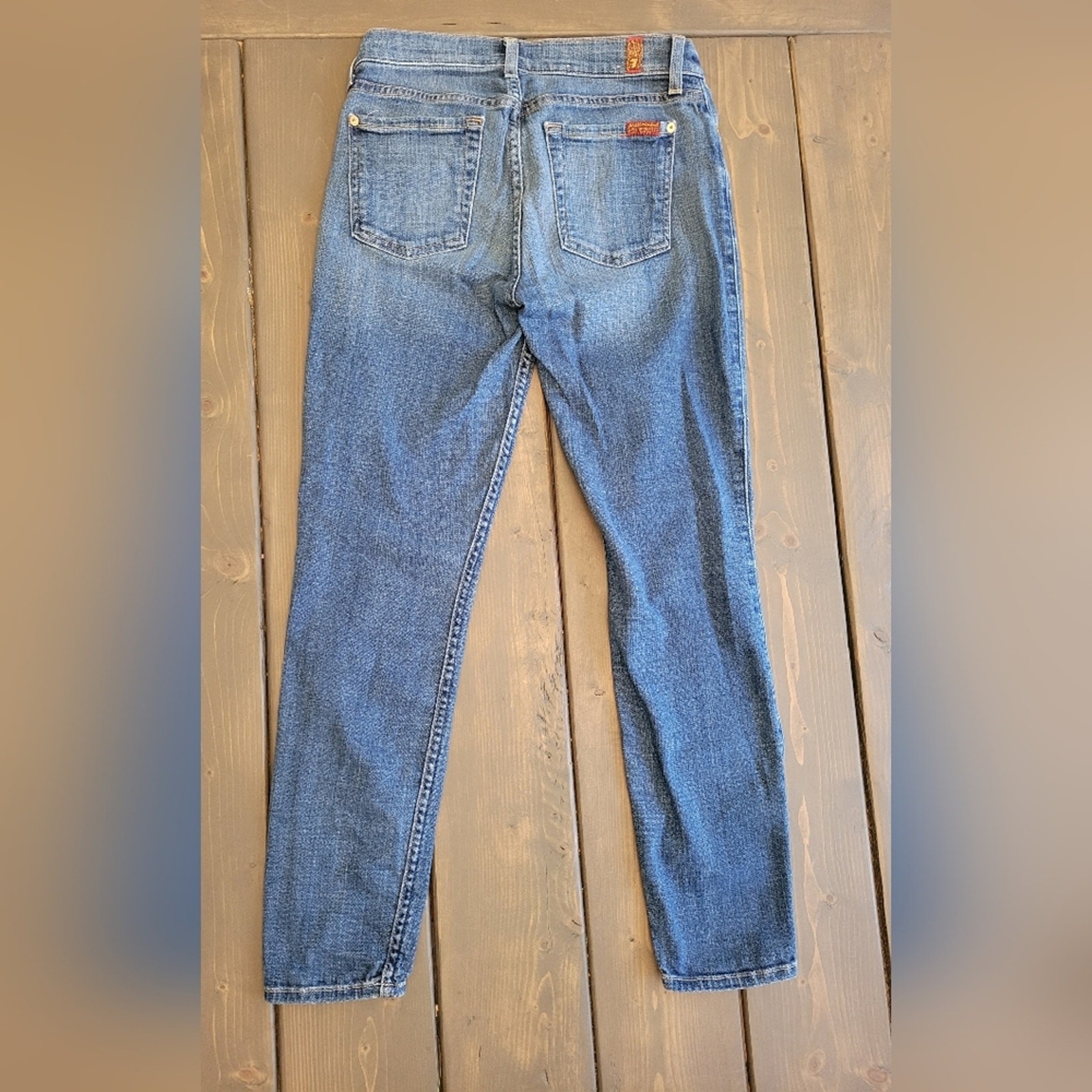 7 for all mankind ankle skinny size 27