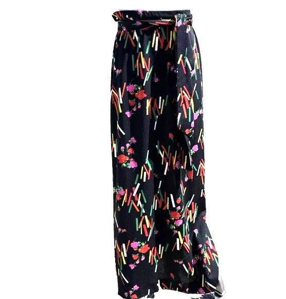 Vintage Alex Coleman California Maxi Skirt 1970s Abstract Floral
