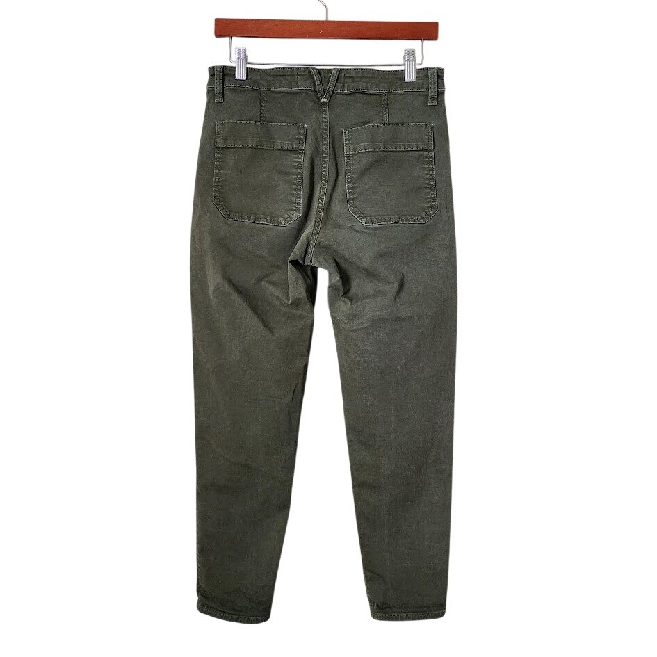 VERONICA BEARD Ayla Chino High Rise Olive Utility Pants 27/4