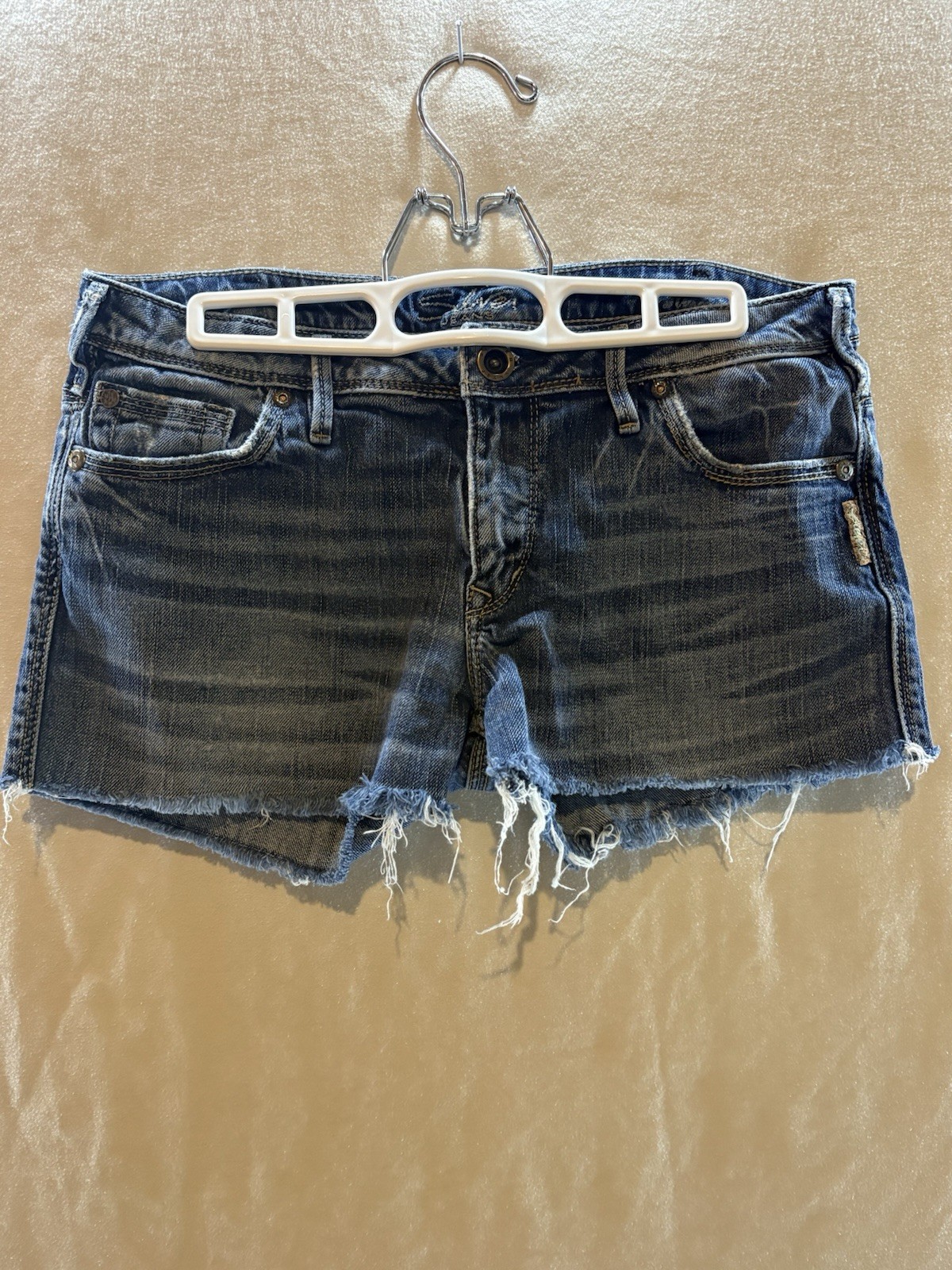 Silver Jeans Distressed Short Shorts Daisy Duke Style Size 30 waist