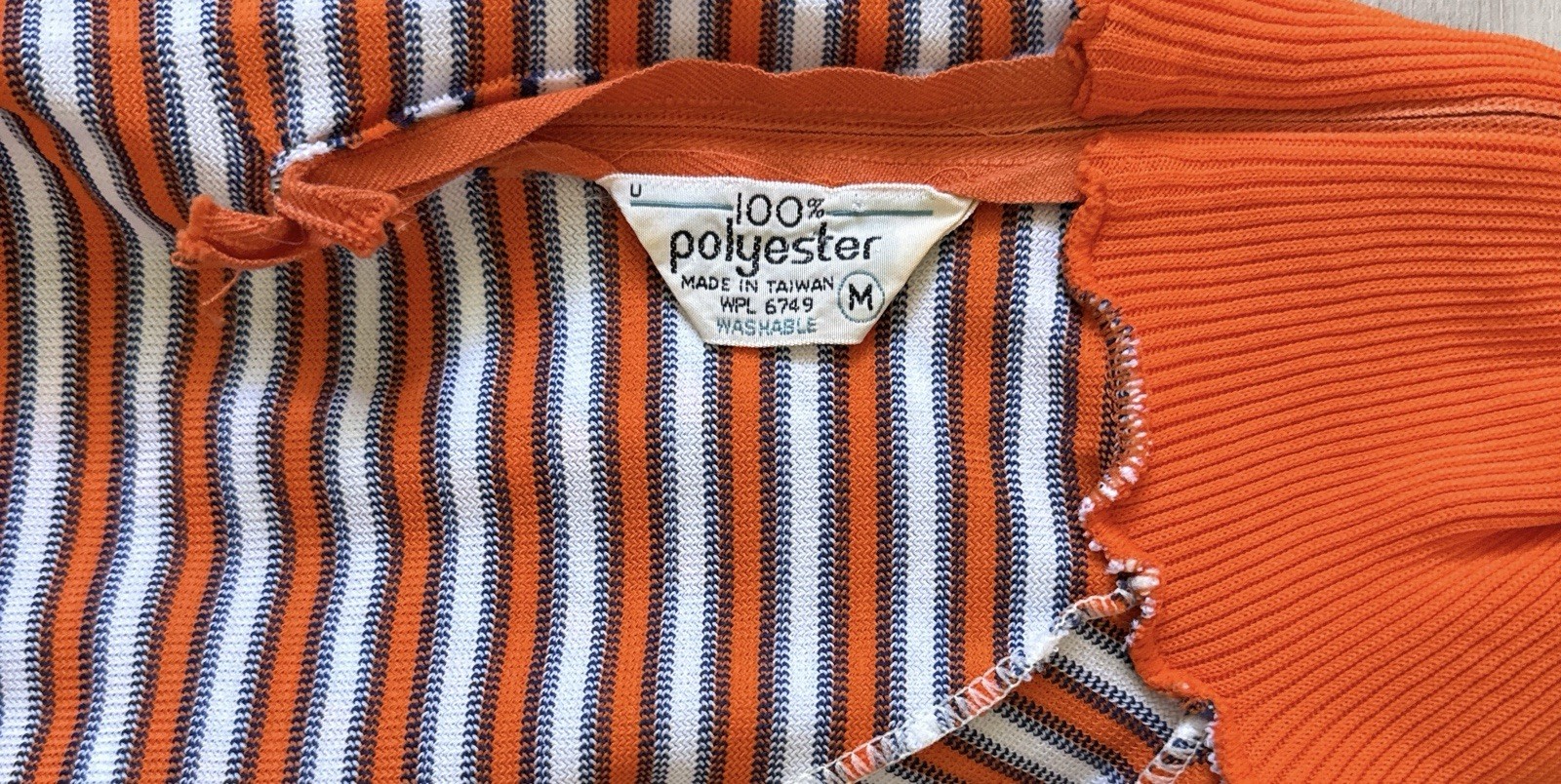 VTG 1970s Gradient Striped Knit Turtleneck