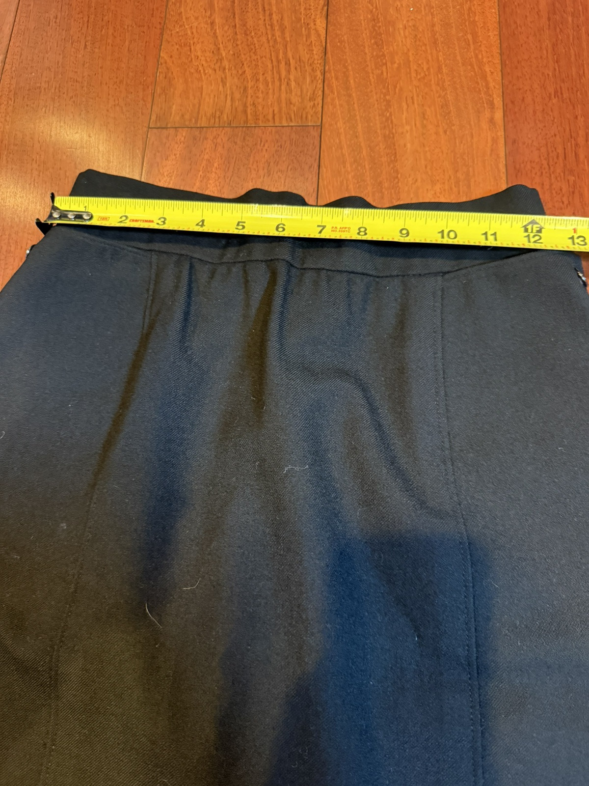Vintage Black 60’s Pencil Skirt Secretary Style Sz XS/Small Classic