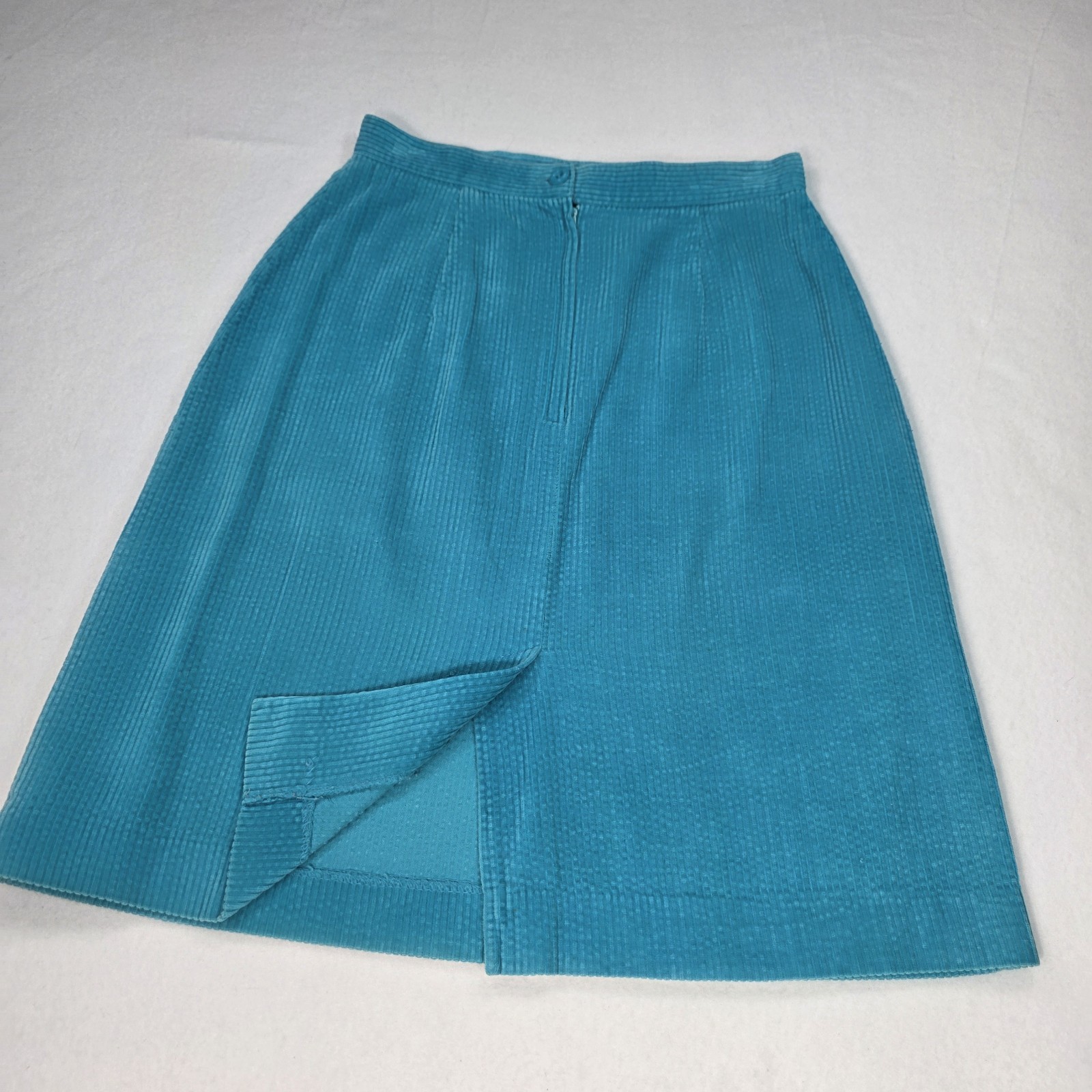 Vintage Perspective Skirt Made In Japan Sz 5 Pink Corduroy Midi A-Line READ!