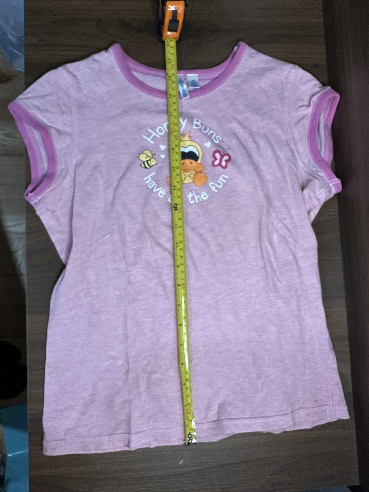 Vtg Y2K 00s Aeropostale Pink Baby Tee Shirt M Honey Buns Have All The Fun