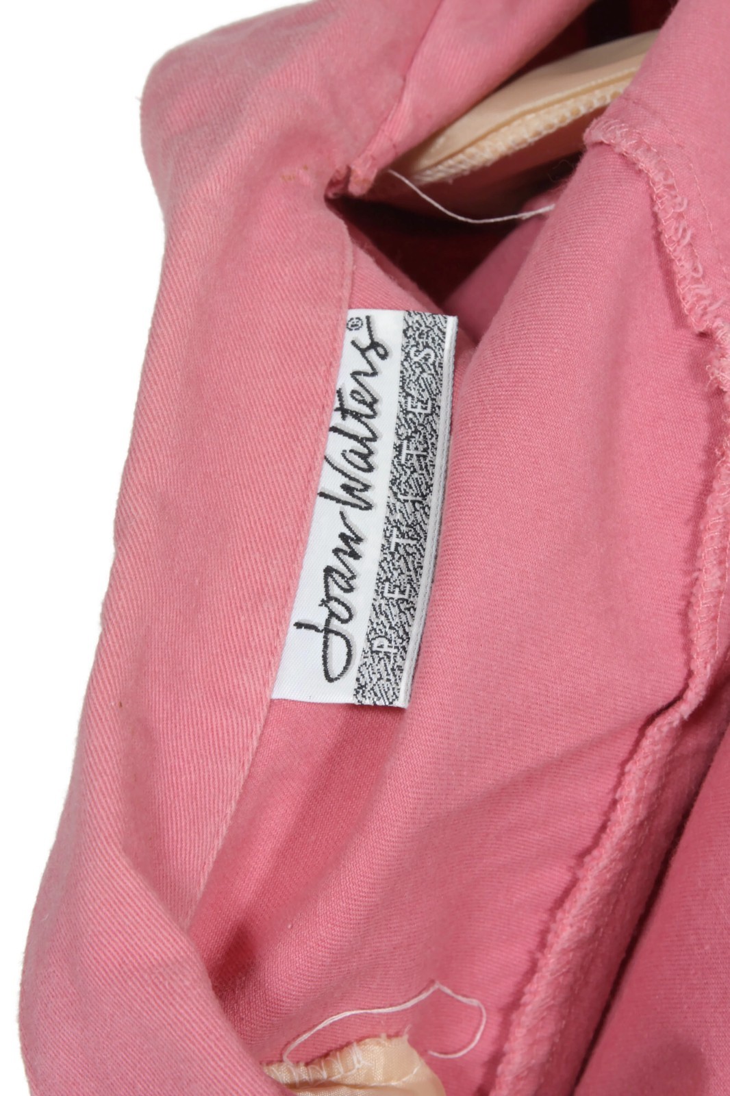 Vintage 1990s JOAN WALTERS Petite Salmon Pink Pleather Inlay Jumpsuit XS/S /166