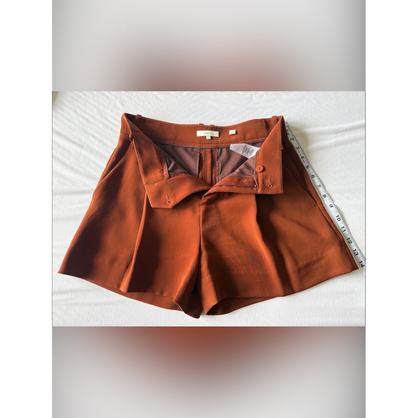 Vince Rust Orange Tailored Women’s Shorts