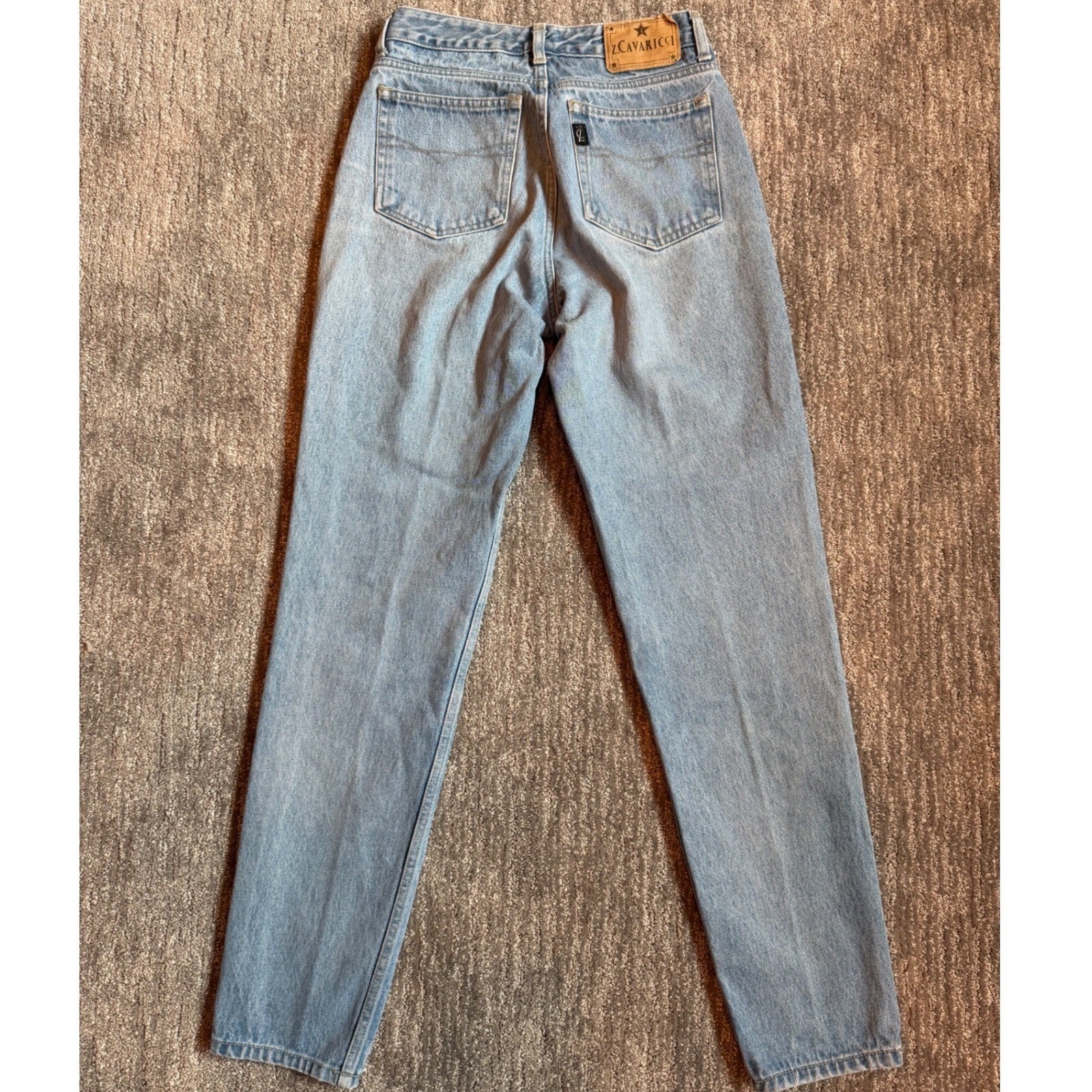 Vintage Z Cavaricci High Waisted Mom Jeans Light Wash Blue Denim Size 29 D/609