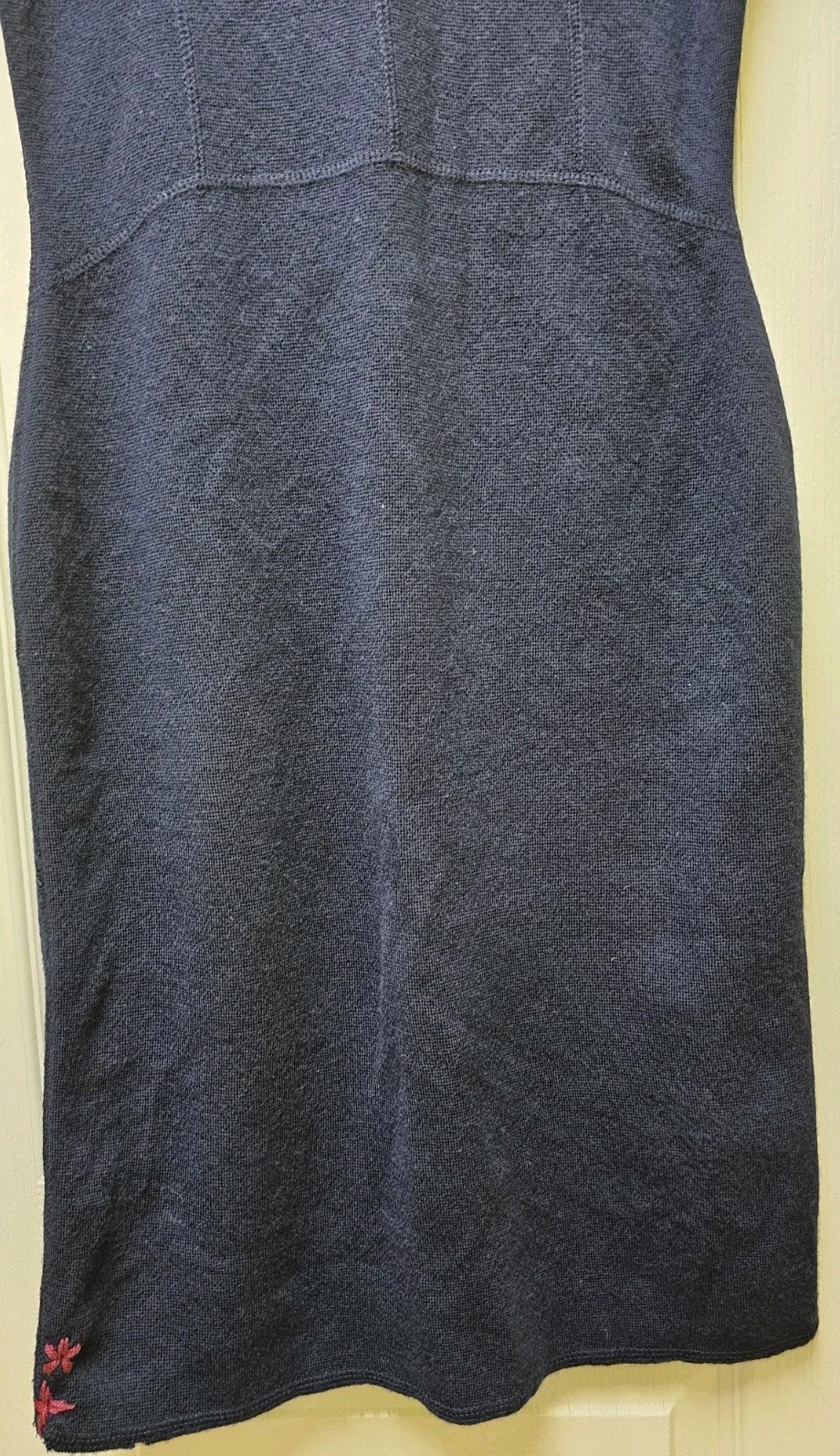 Vtg Brooks Brothers Sheath Dress Womens Medium Extra Fine Marino Wool Navy…