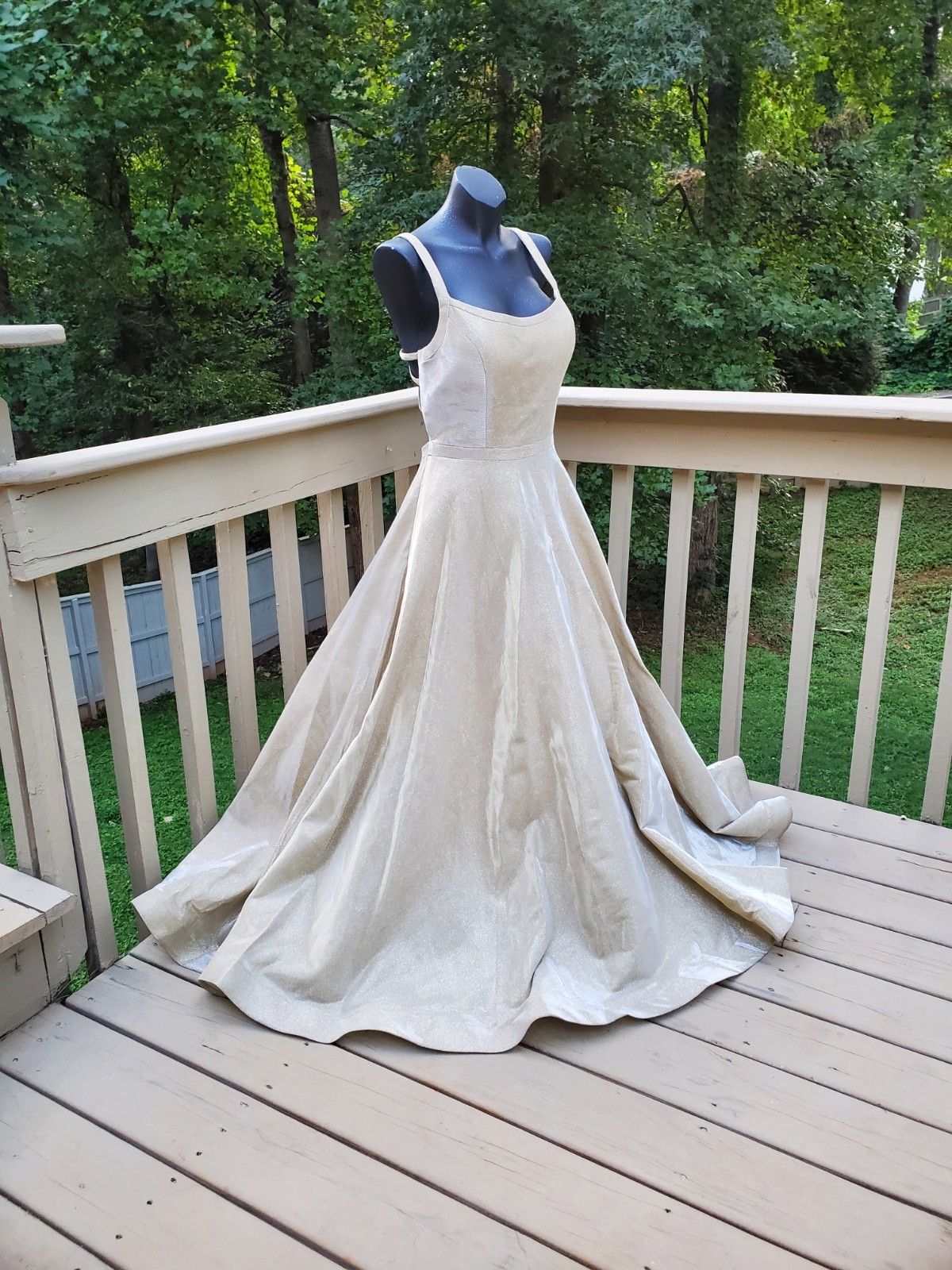Vintage Sherri Hill Dress Gold Sparkling Dress Prom Gown Bridal Dress