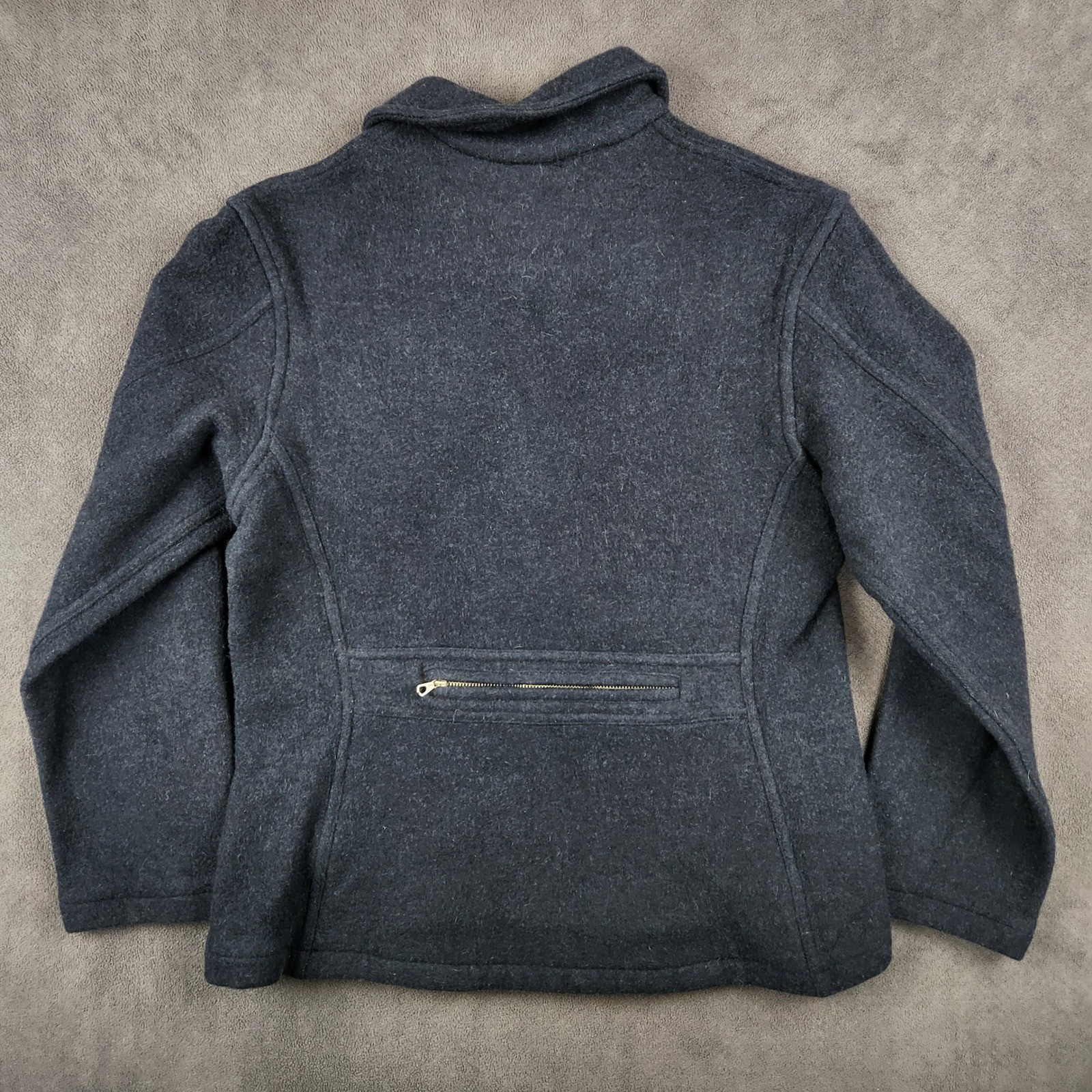 Vintage Patagonia Northwest Parka Womens Small Navy Blue Wool Jacket 27400