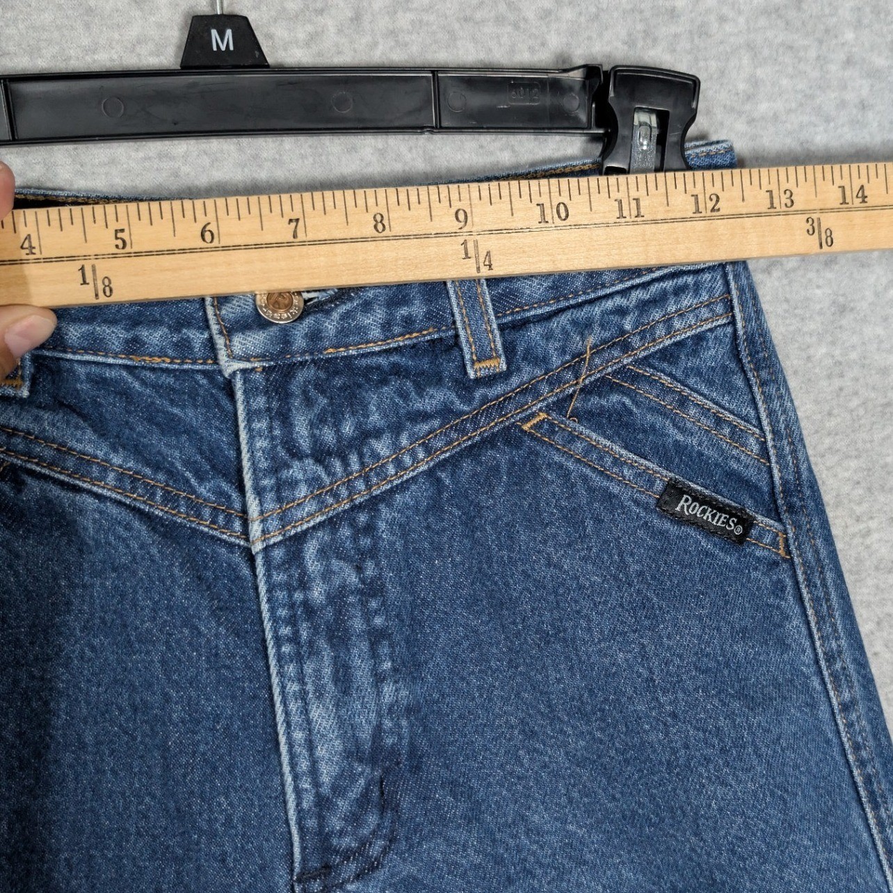 Vintage Rockies Jeans Women 25 Blue High Rise Western Cowgirl Mom Jeans Retro
