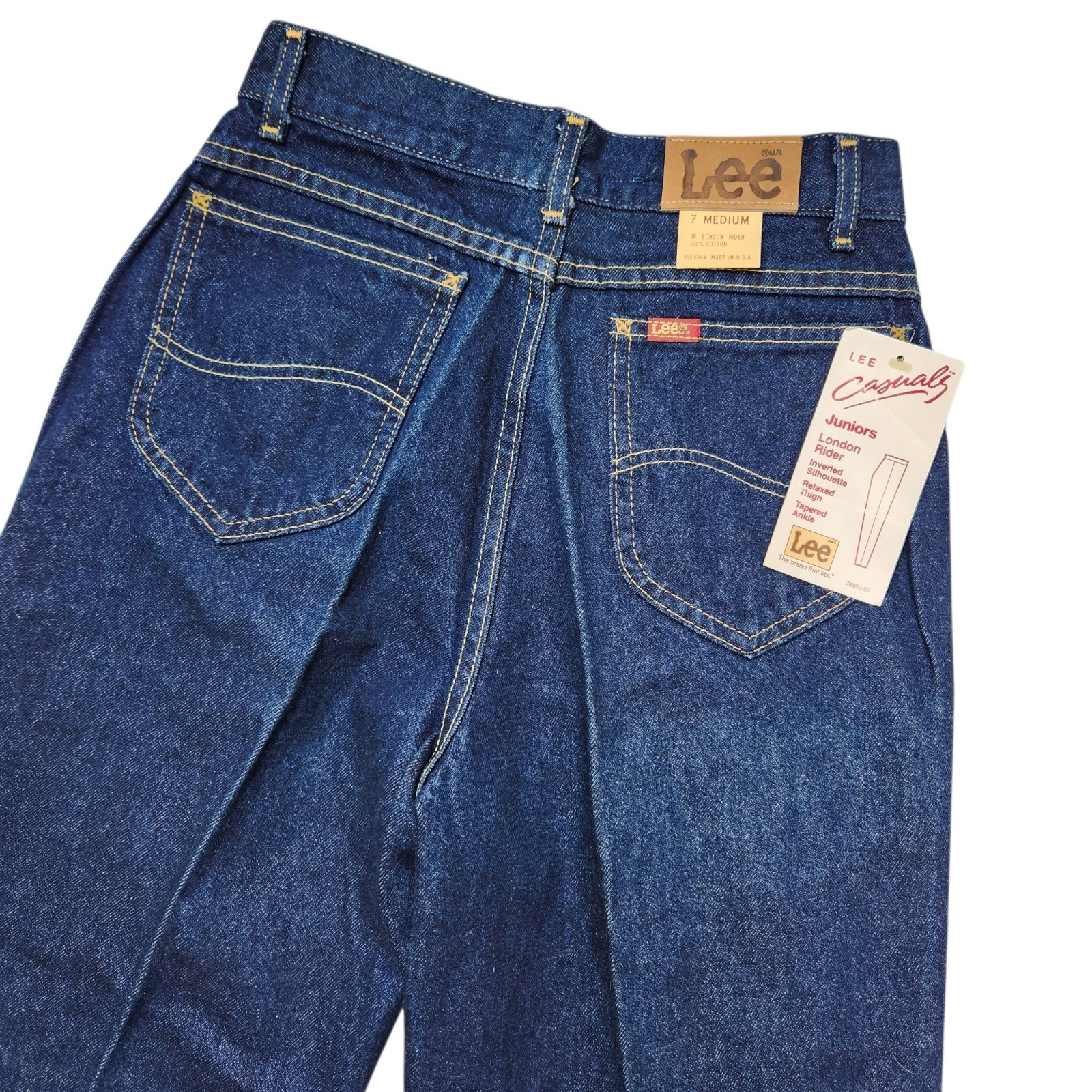 VTG Lee Casuals London Rider Jeans Women’s 7 Medium 26×32 Sanforized Made in USA
