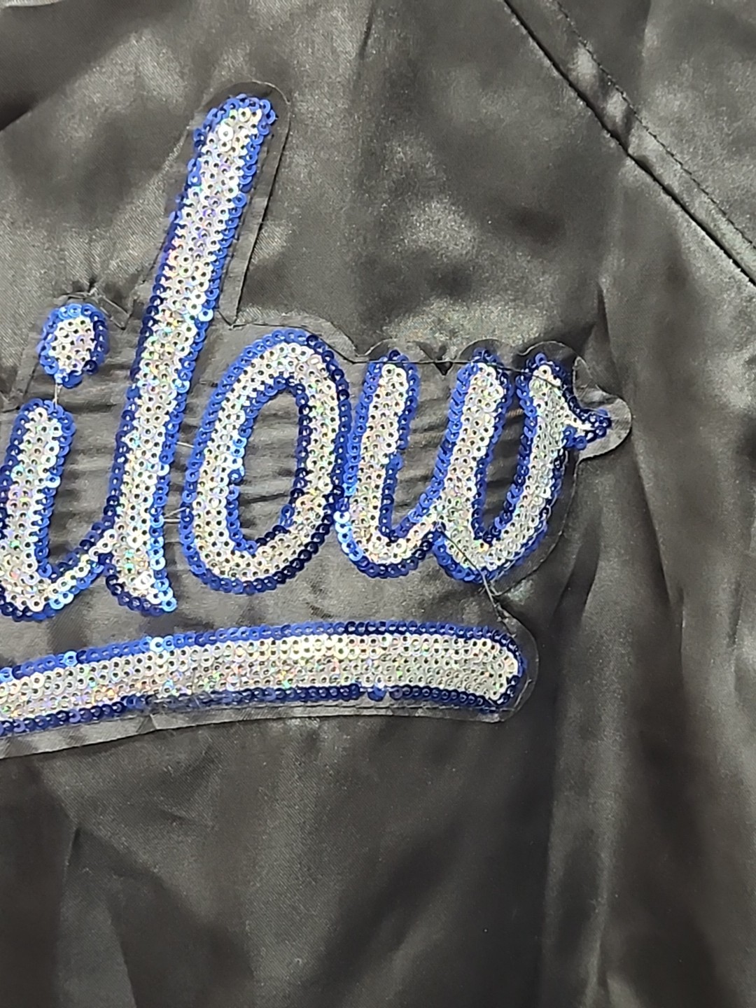 Vintage Barry Manilow Sequins Black Lightweight Jacket XL Rare