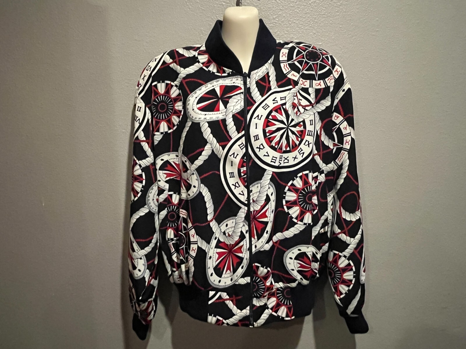 Women’s Vtg 80s LILLI ANN Collections Full Zip Nautical Theme Jacket USA Size XL