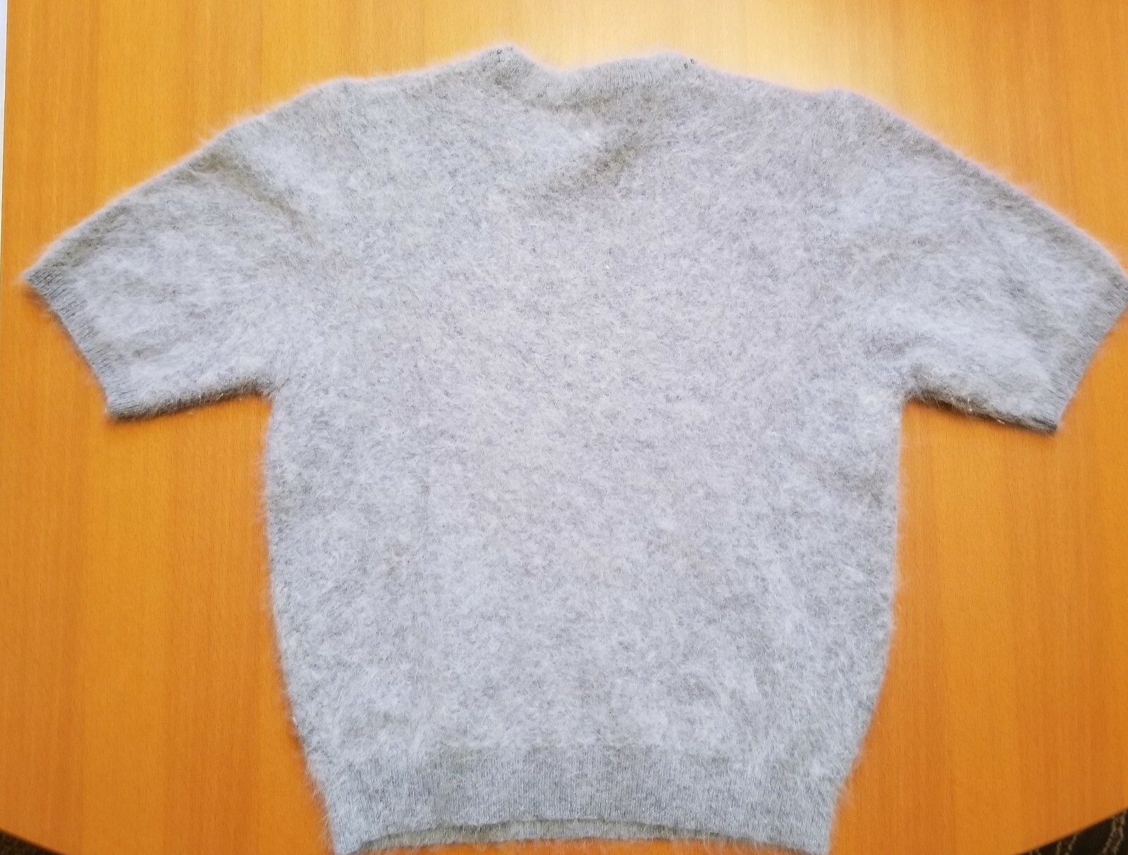 Big Star Angora Round Neck Sweater Vintage Beading Size Small