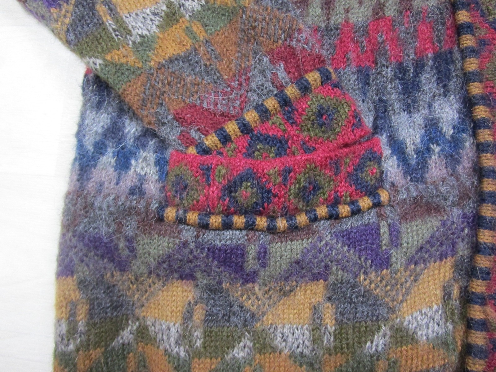 Vintage Peruvian Connection Alpaca Cardigan Sweater Women’s (M) Fair Isle
