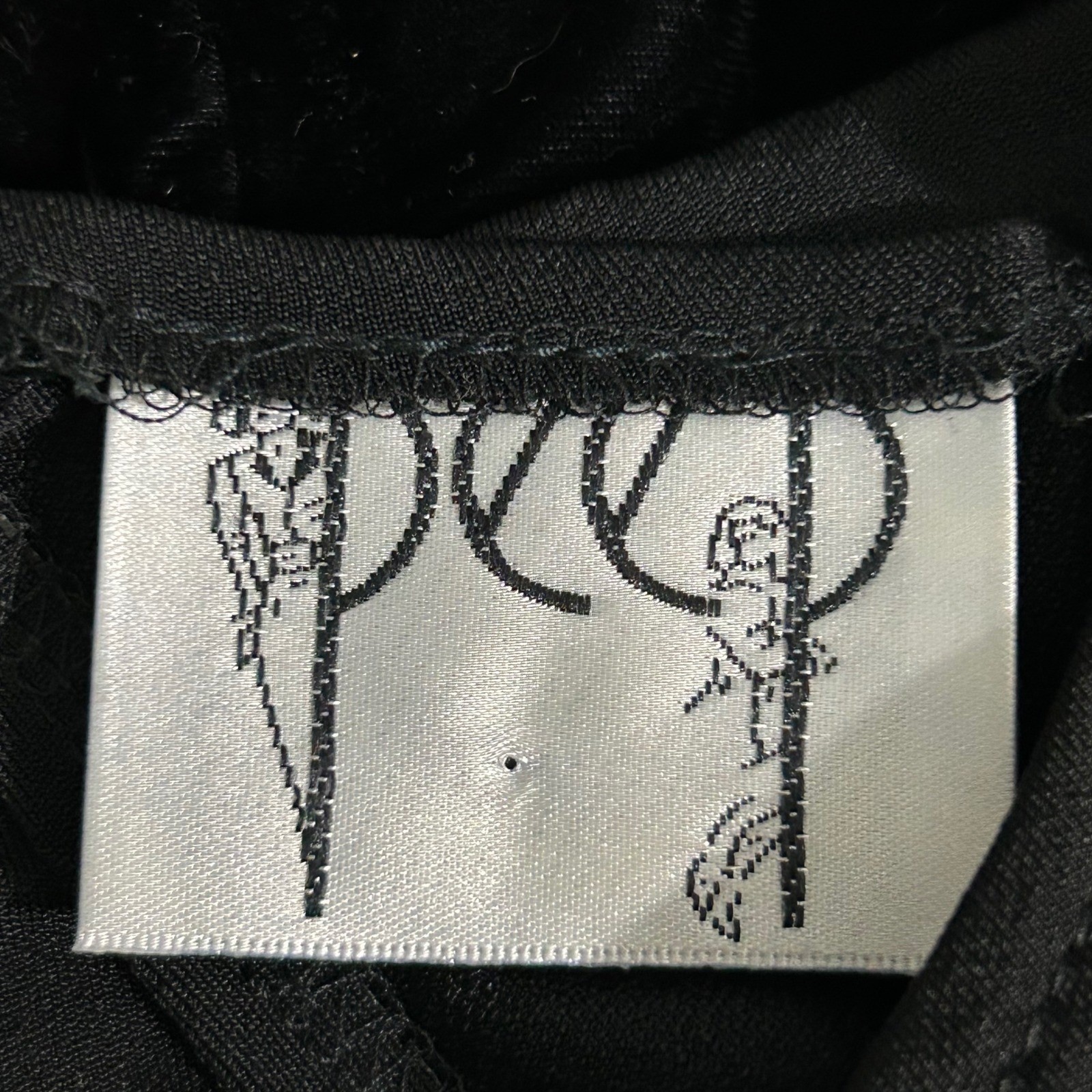Vintage Velvet Mesh Asymmetrical Maxi Black Dress Cocktail Peep Inc Size Small