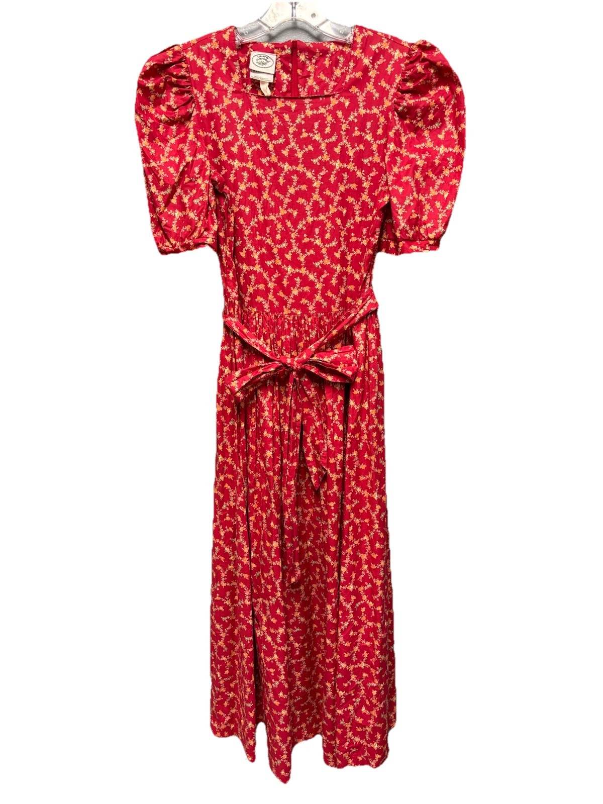 VTG Laura Ashley 1980s Floral Midi Dress Sz 4 Puff Sleeve Romantic VTG Cottage
