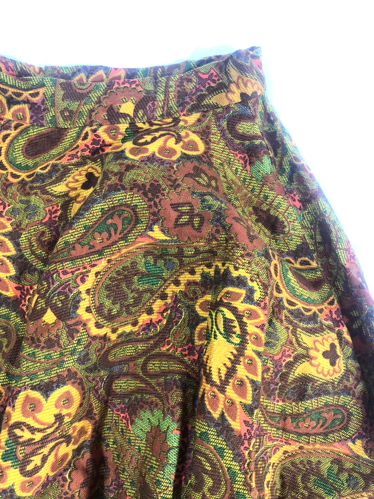 Vintage Hand Made Skirt – one of a kind size Small – Paisley