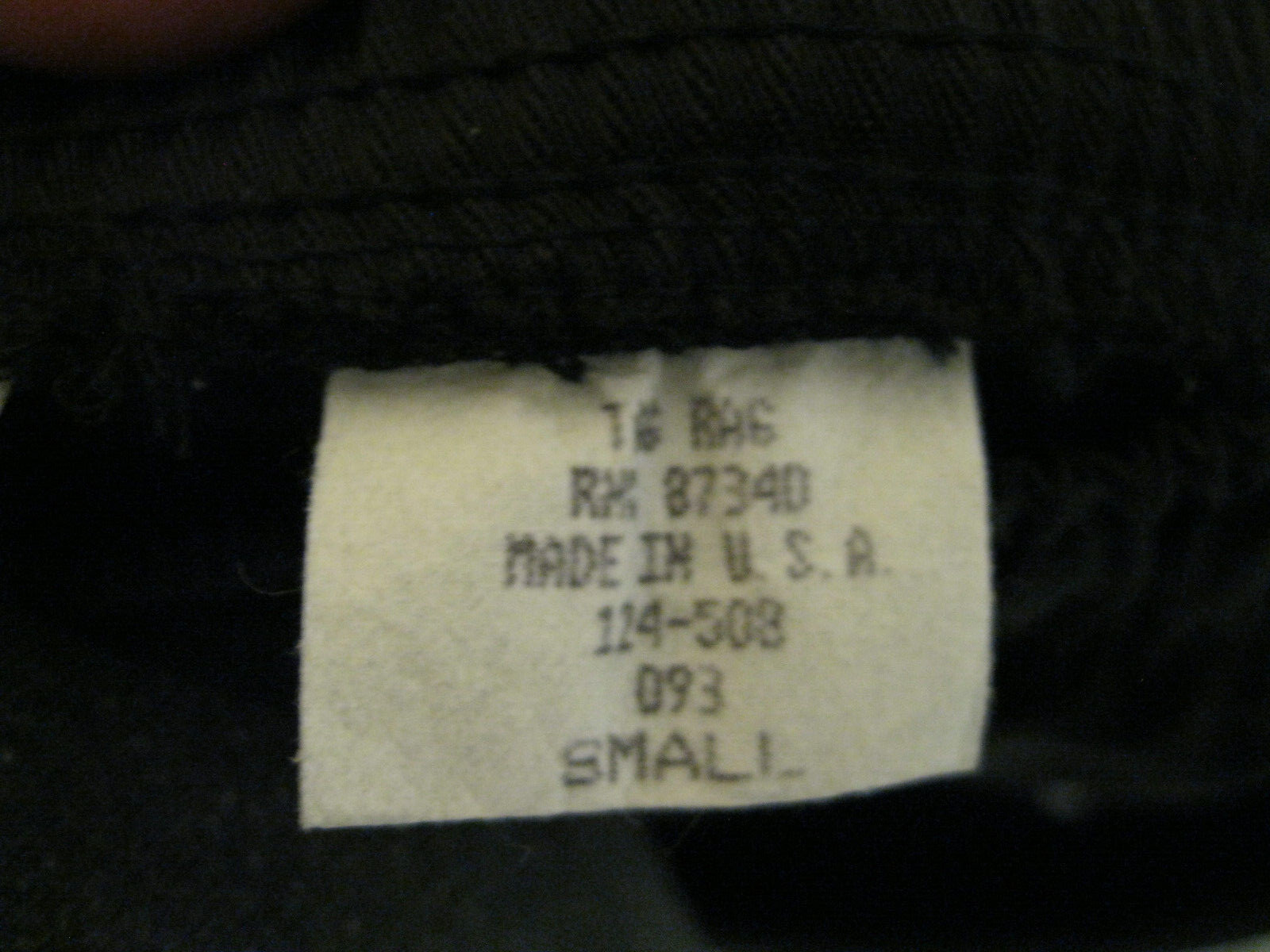 Vintage Tag Rag Pants Black w/white Stripe Size S Runs Large USA