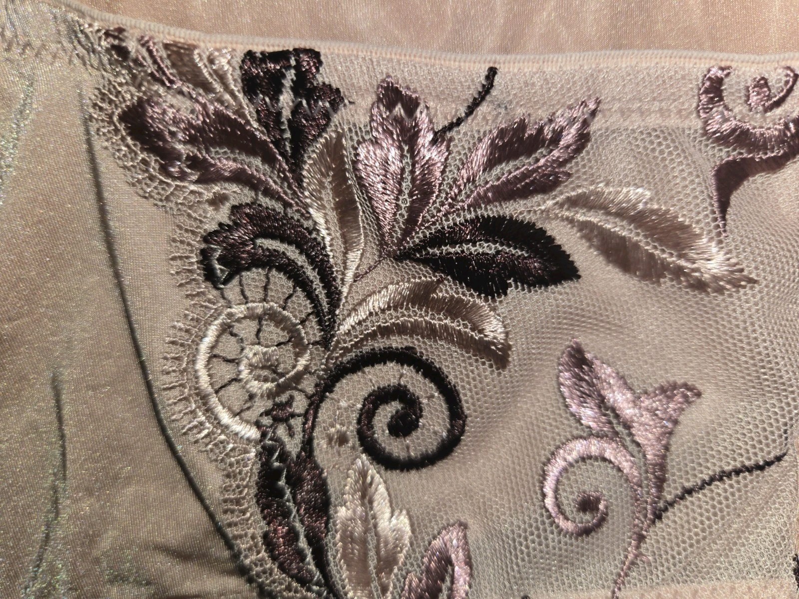 Vtg. NWT SOMA Sensuous Lace Hipster Panties Size Large Pink Marsala RARE!