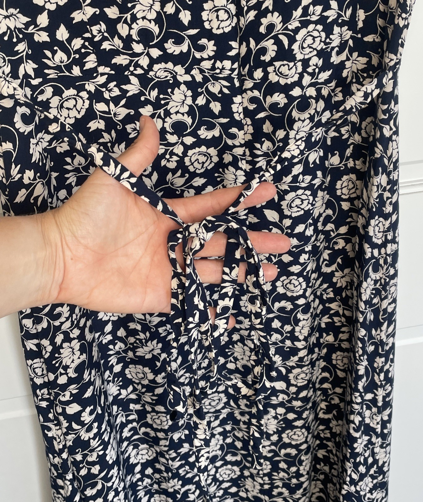 Vintage 90s Women’s Retro Floral Maxi Dress Sz 8 Y2K Whimsigoth Boho Cottagecore
