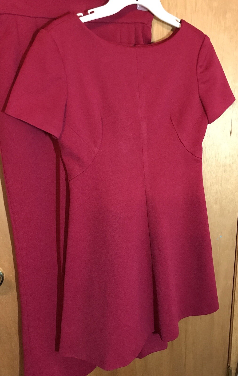 Deep Red 1969-70 VTG Tunic Mini Dress Pant suit