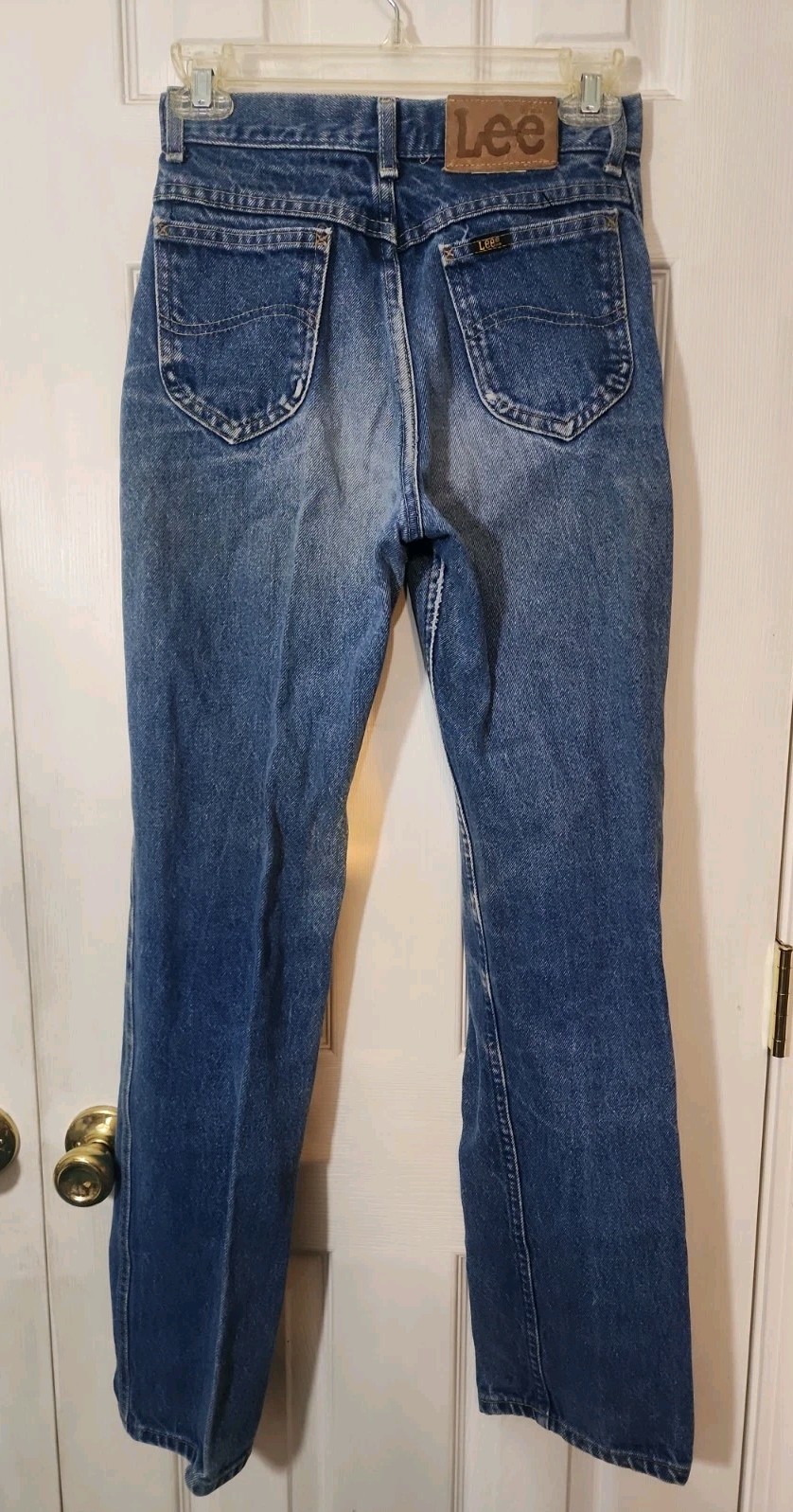 VTG 70s/80s Lee Riders Straight Leg Jeans Womens 14 Reg Blue Union Made