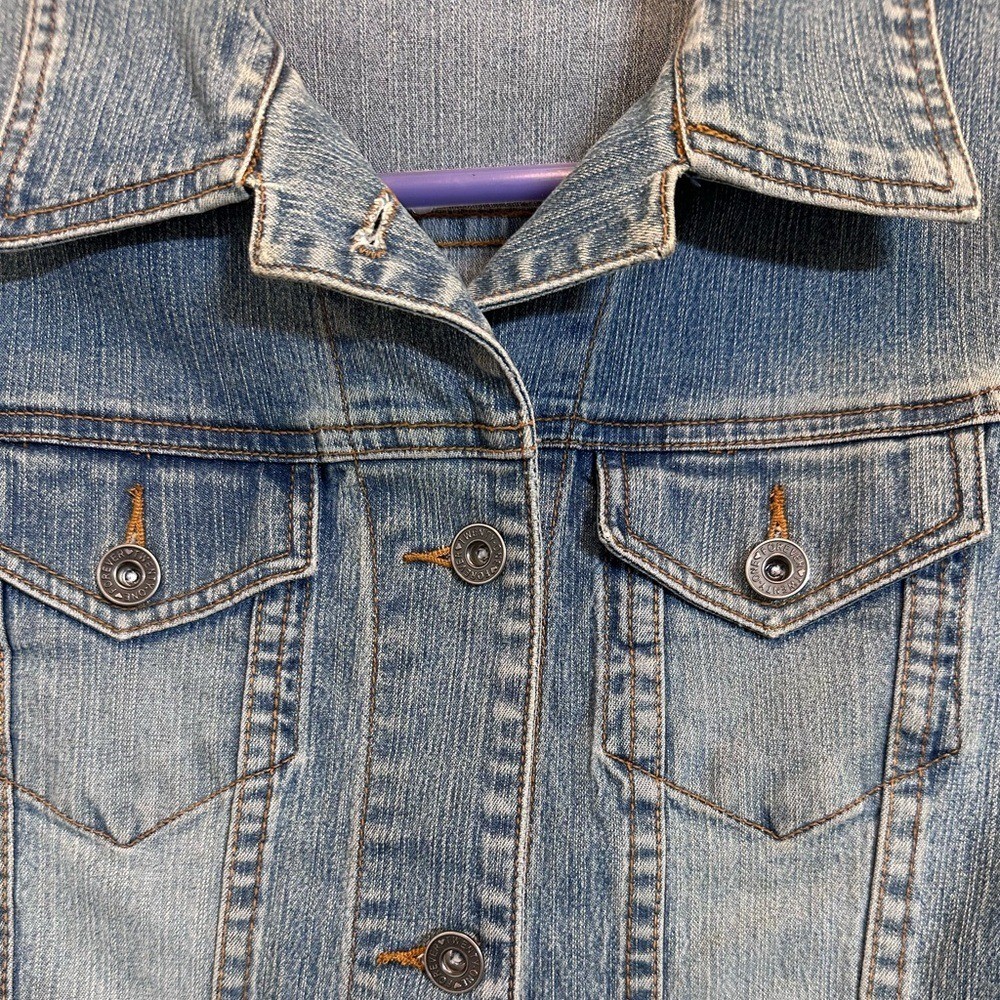 Vintage Blue Denim Blue Jean Jacket juniors large