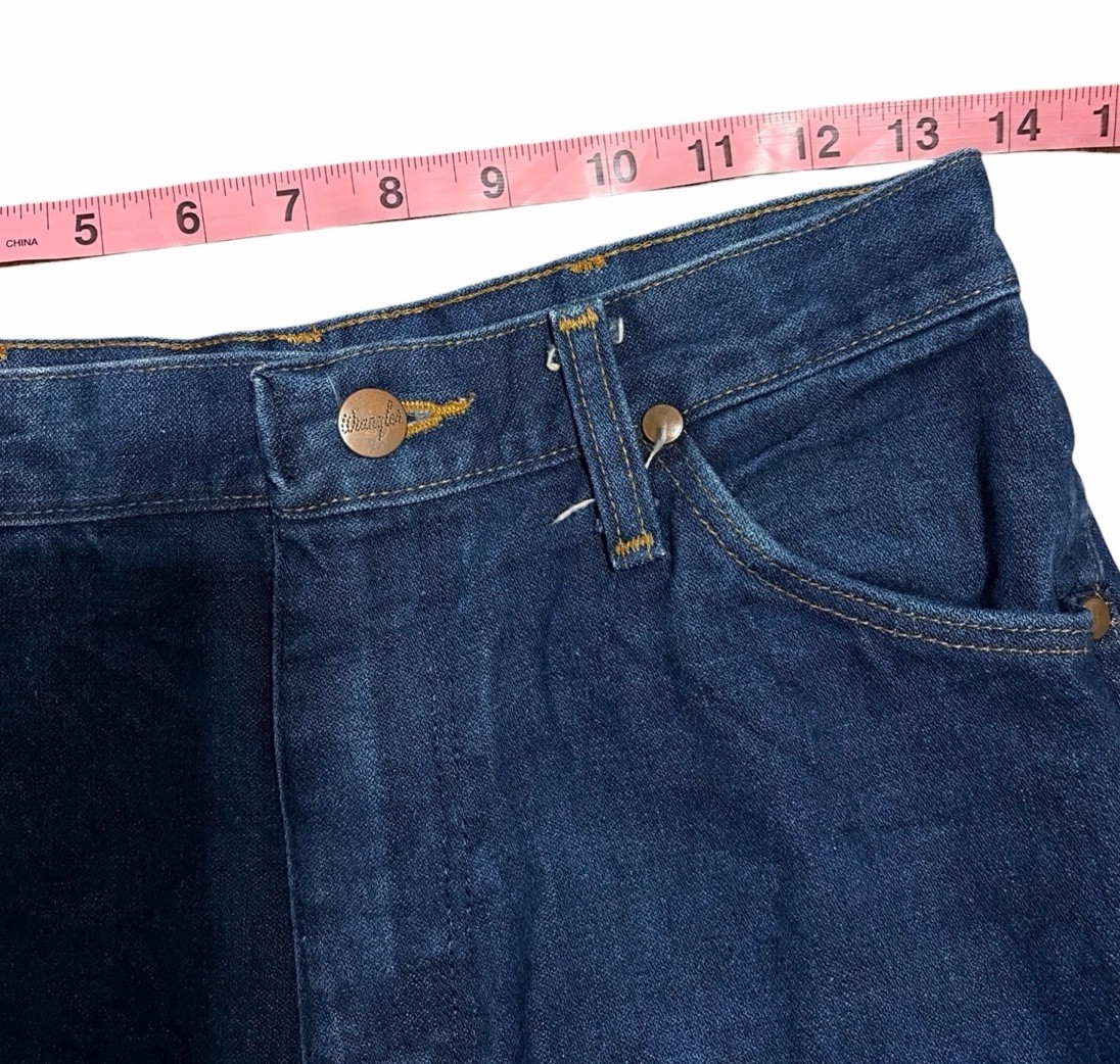 Vintage Wrangler Cowboy Cut Jeans Women’s Size 29×32 Indigo 13MWZMR USA Made 70s