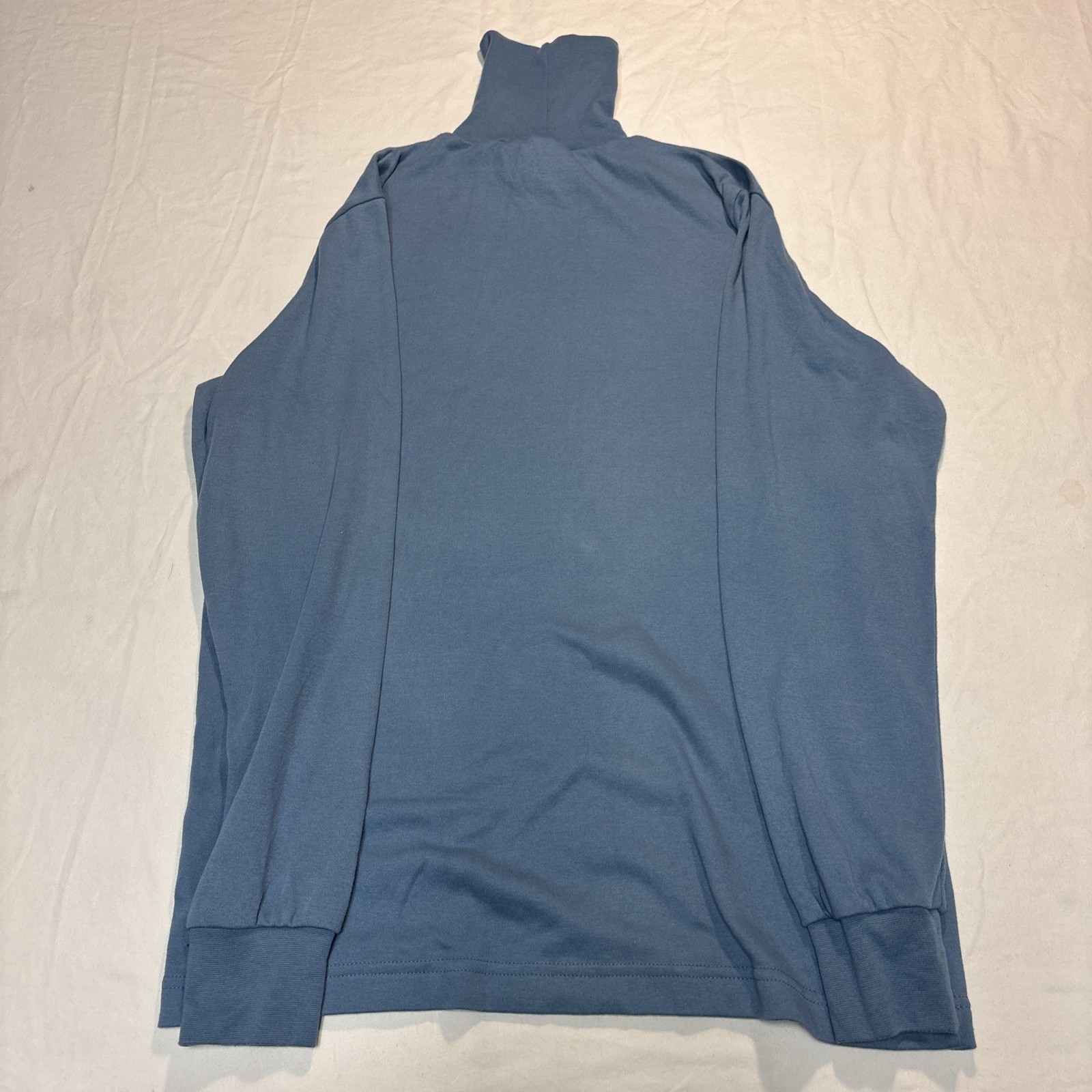 Vintage Corner Stone Turtleneck S Lot of 2 Blue Beige Cotton Polyester