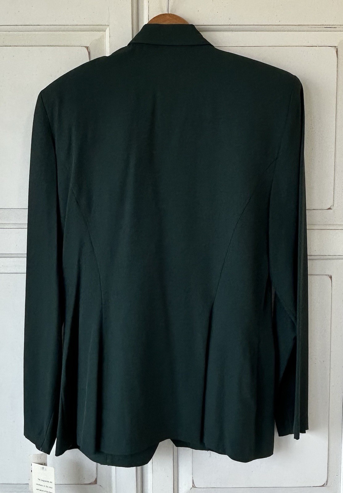 NWT VTG 1980s/90s FRANCINE BROWNER Green Double Breasted Shoulder Pads Jacket