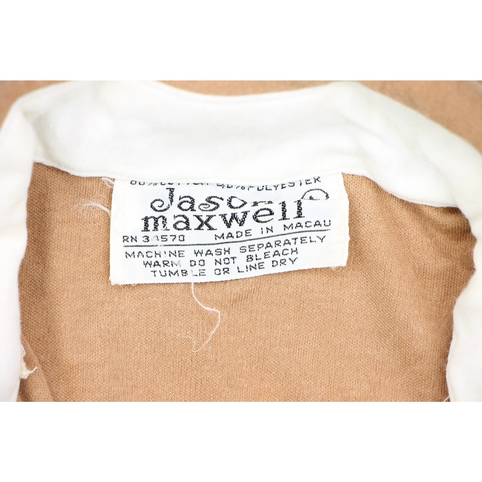 Retro Camel Polo w/ Artistic Pocket & Soft Collar