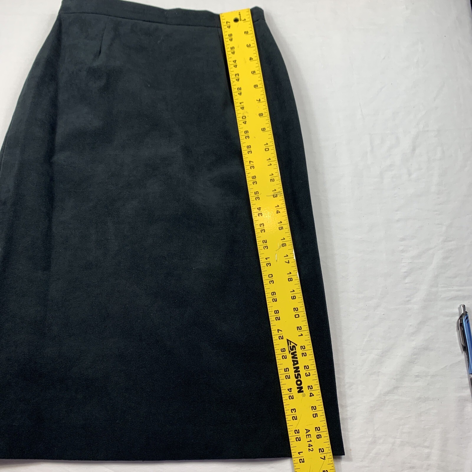 Vintage 80s 90s Adolph Schuman Lilli Ann Womens Ultra Suede Suit Size 10 Black