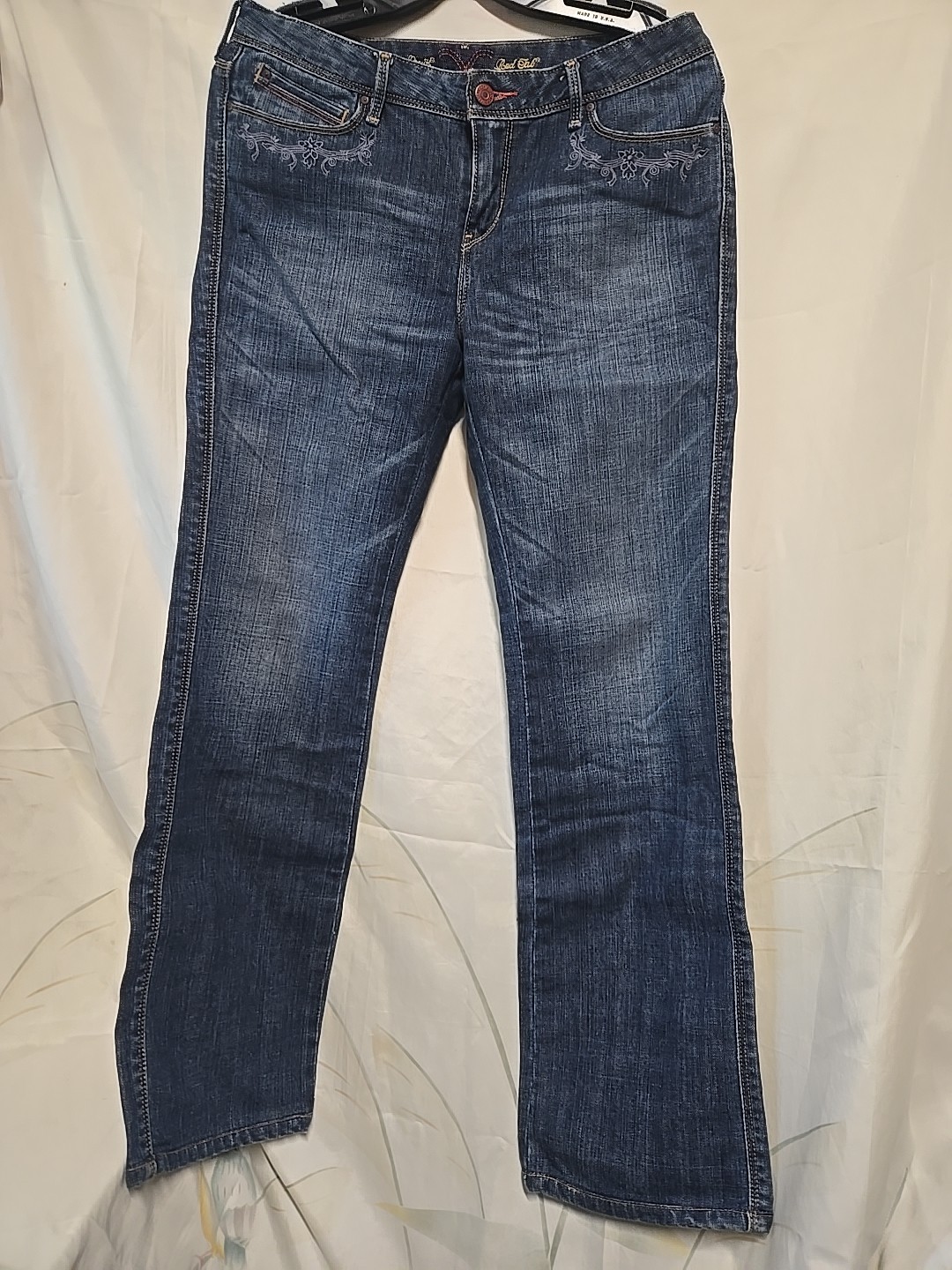 Levi’s Astrid Red Tab 29×32 Womens Blue Denim Western Y2K Jeans Embroidered