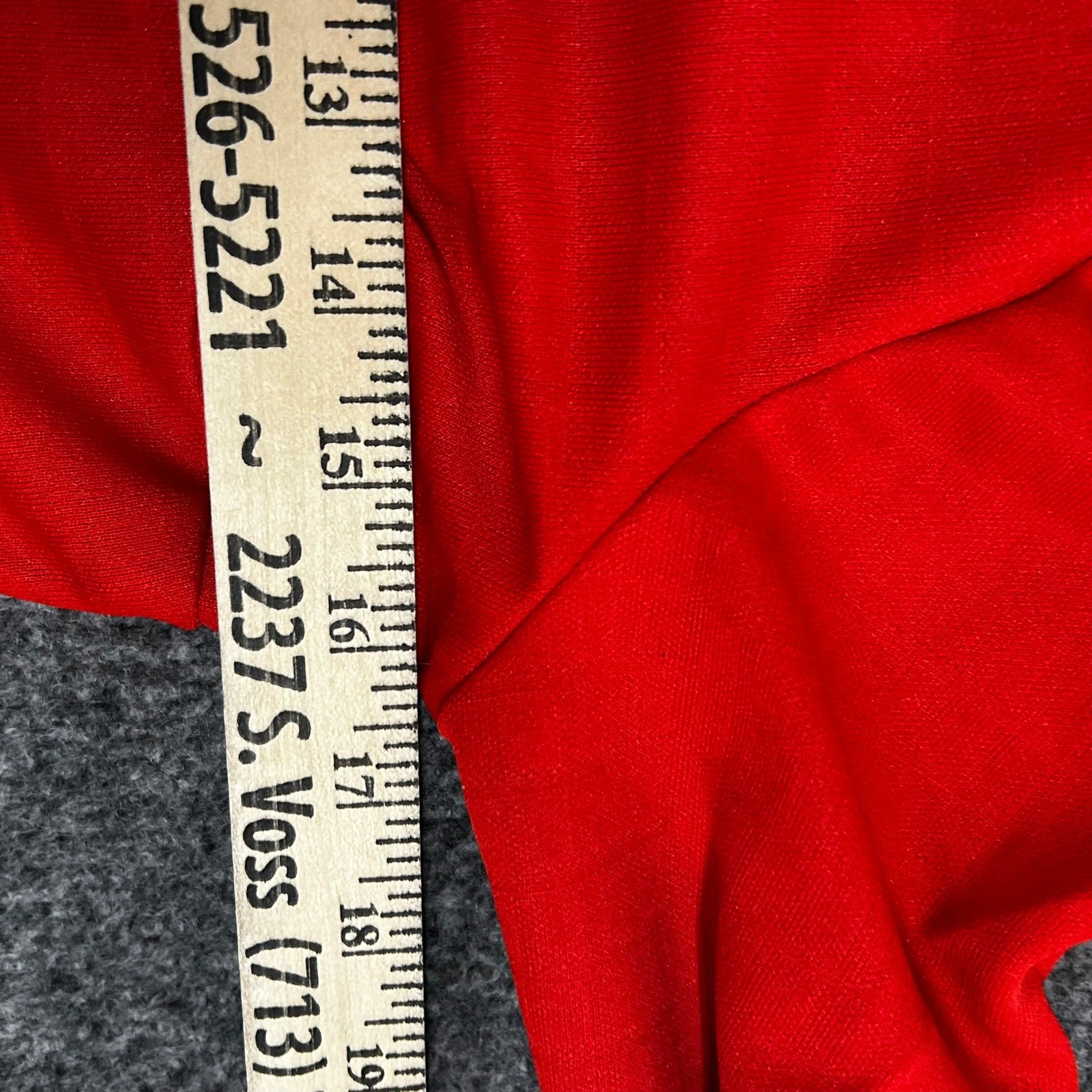 Unbranded Dress Womens Size S Red Ruffle V-Neck Long Sleeve Vintage A-Line Mini