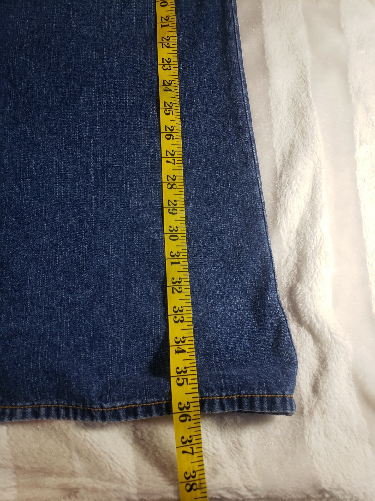 Vintage Just Jeans USA Denim Maxi Skirt Juniors Size 17 Blue Straight Front Slit