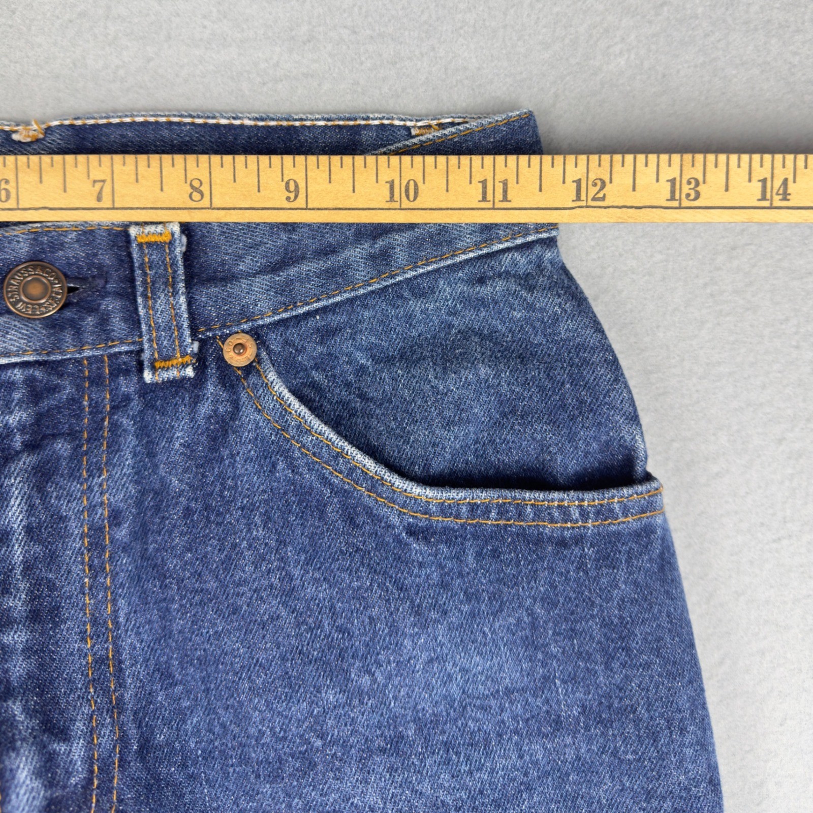 Vtg Levi’s 501 Style White Tab Jeans Women’s 5 Blue High Rise 70s 80s USA Made