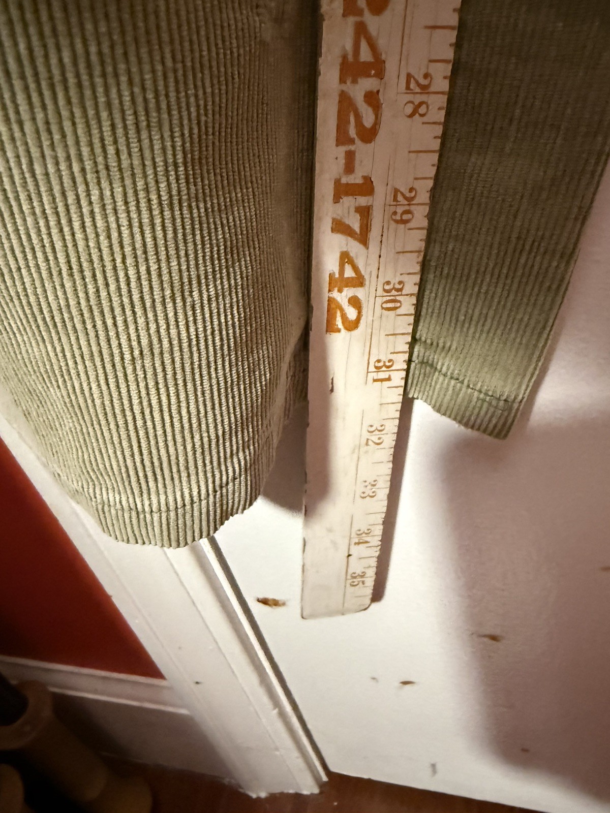 Vintage 1960s Turtle Bax Pants Corduroys Tan olive. No tag size.Read Description