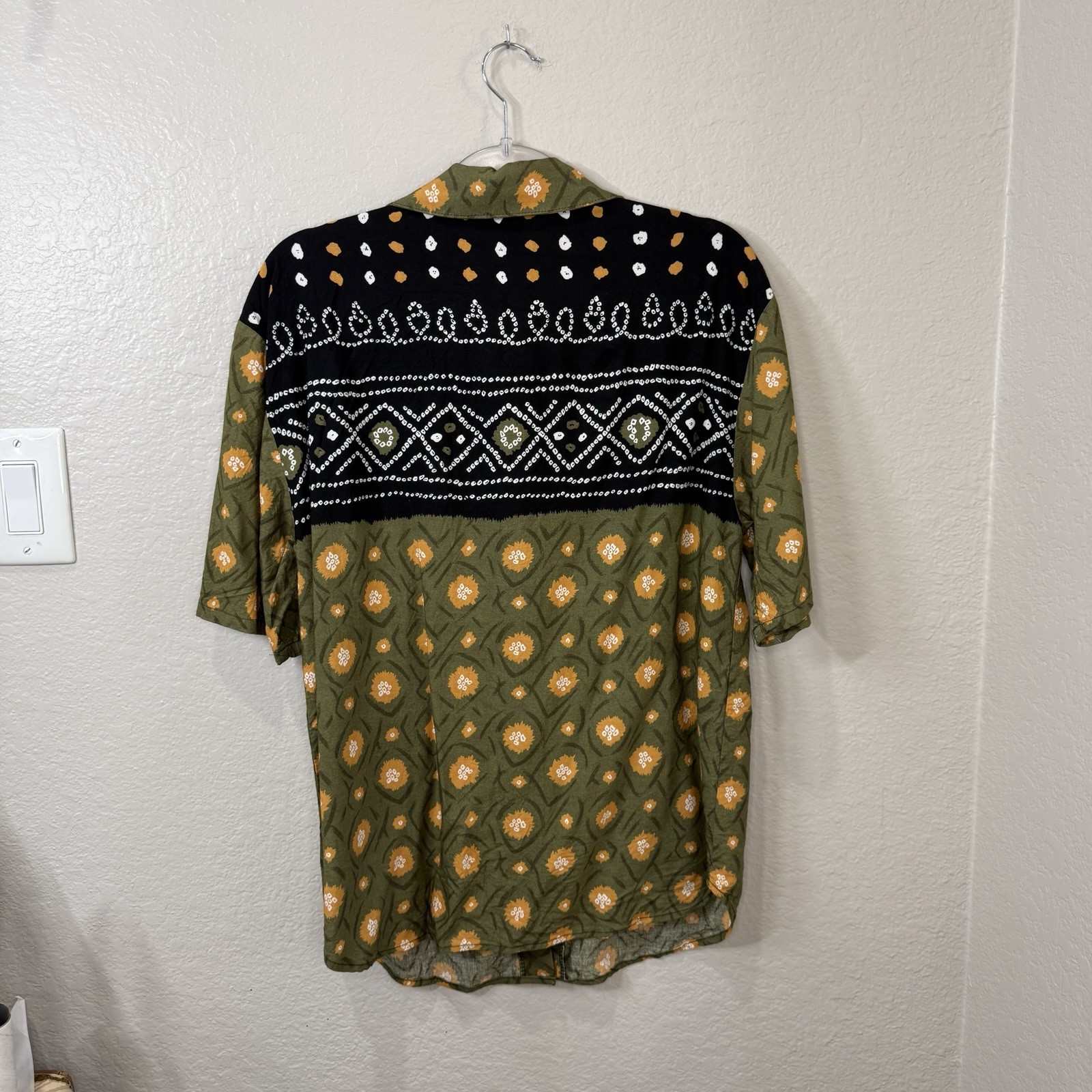 Vintage Connections Geometric Striped Top S Boho Tribal Artsy Cottagecore Medium