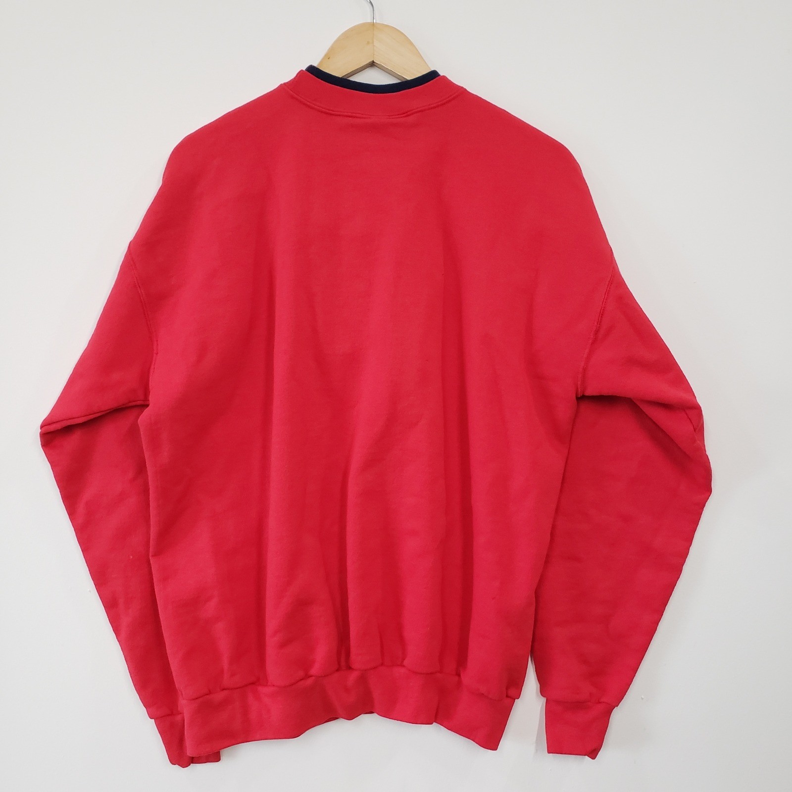 MC Energy Sportswear Sweatshirt Large Red Vintage 90s Dog Graphic Pullover