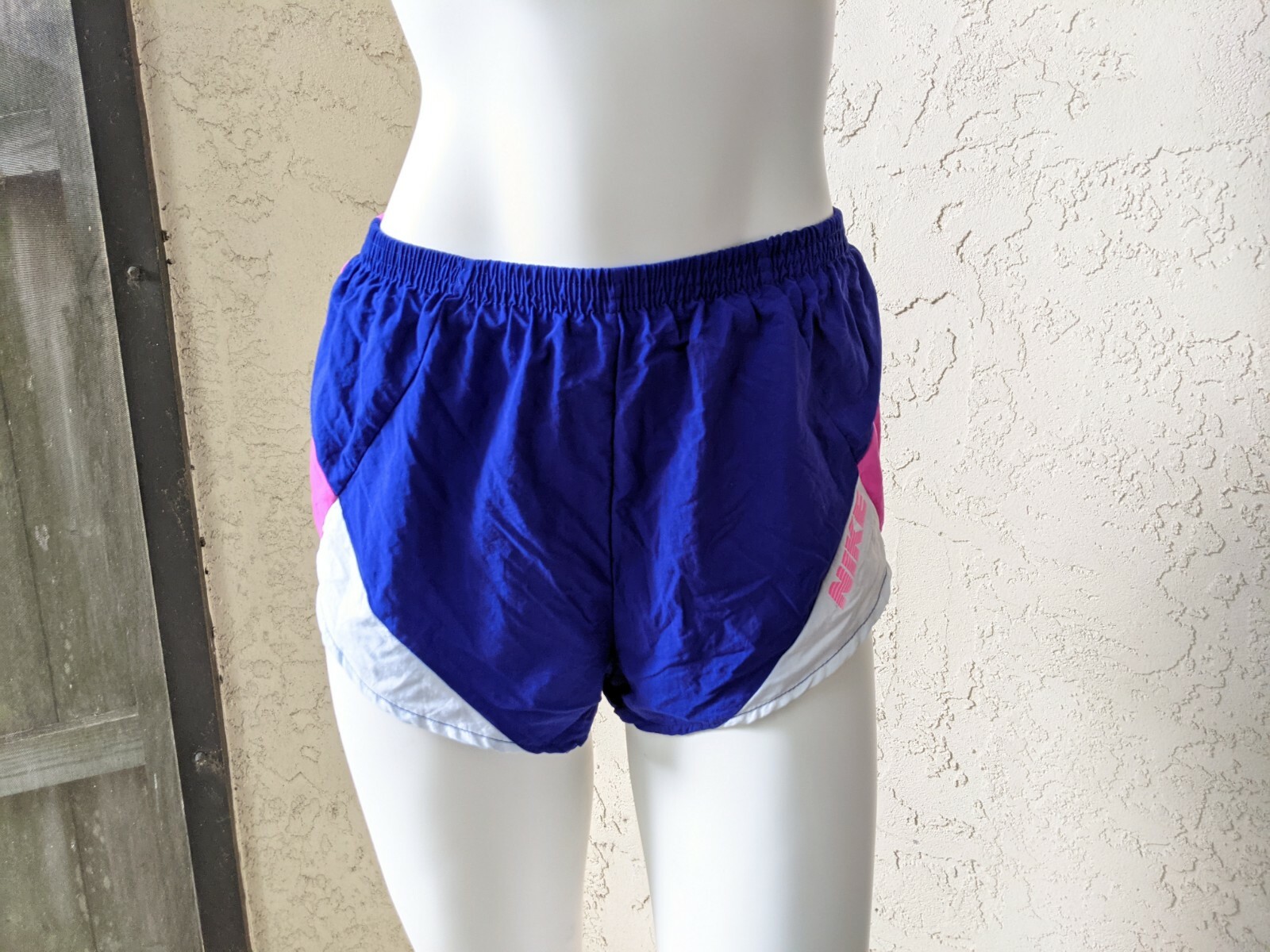 Vintage 80s NIKE Sprinting Running Shorts Purple Pink Small Made In USA