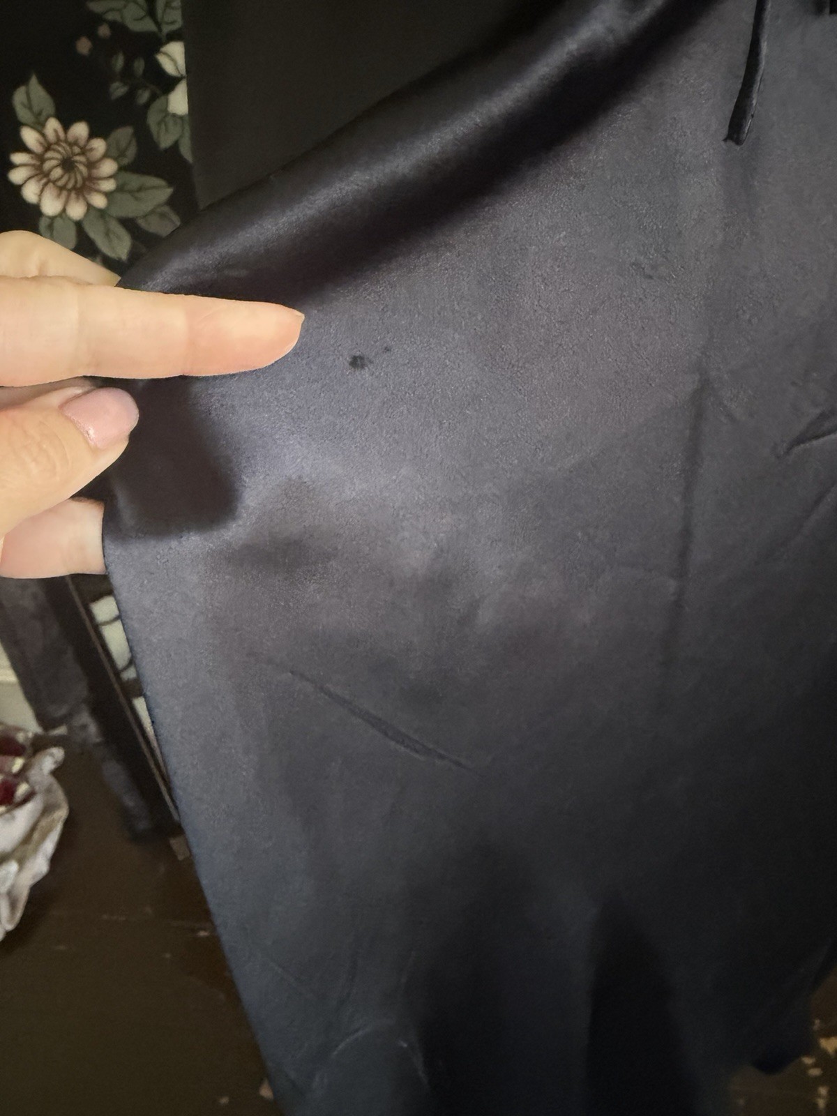 Vintage WDNY Black Silk Slip Dress Maxi Lined Wedding Cocktail Party Glam 6