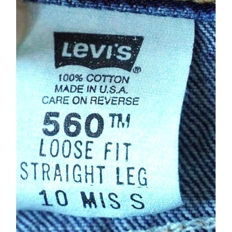 Levi’s 560 Loose Fit Straight Leg Jeans Women 10 Short Blue Vintage USA Made